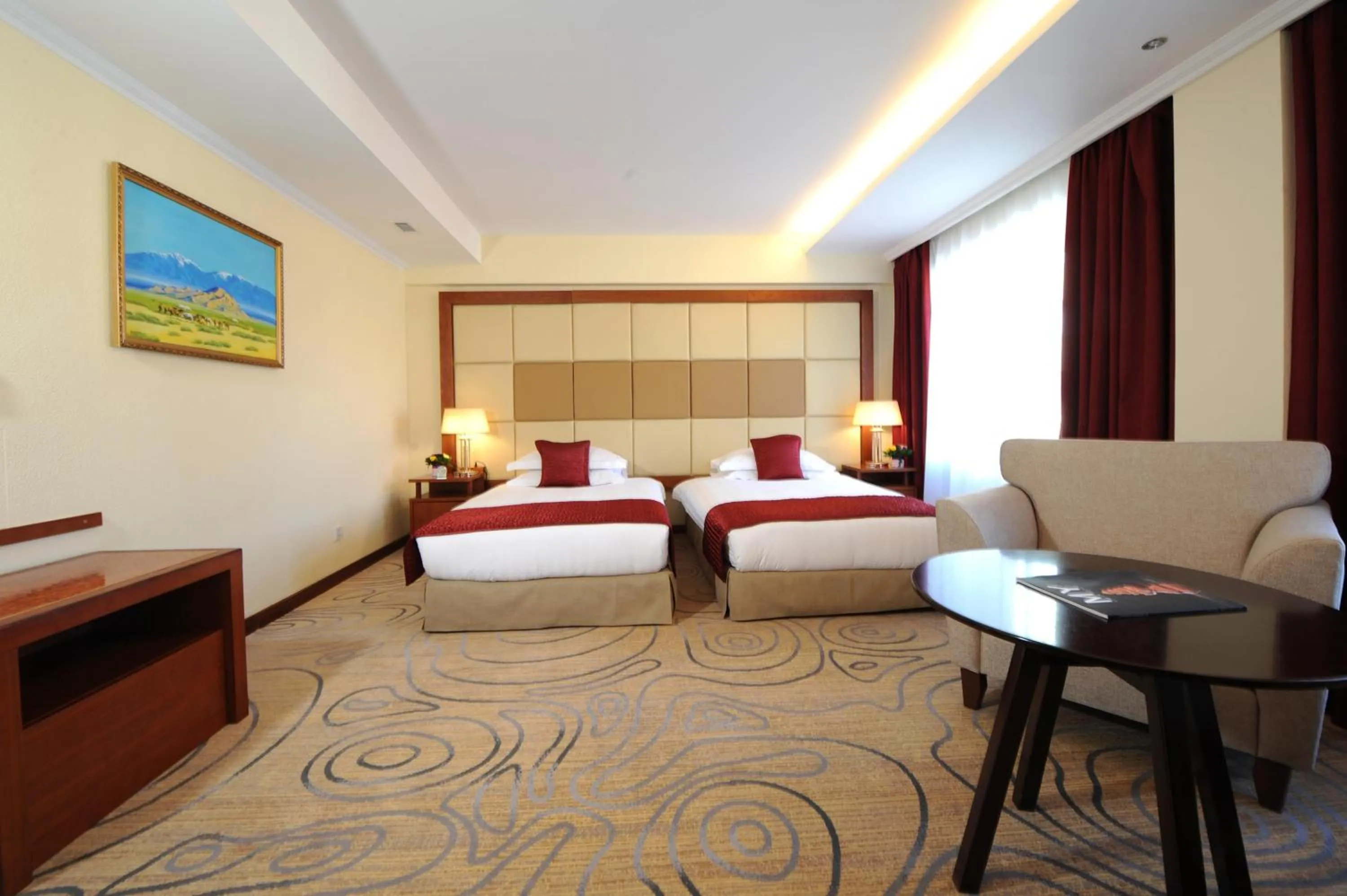 Bedroom, Bed in Kempinski Hotel Khan Palace