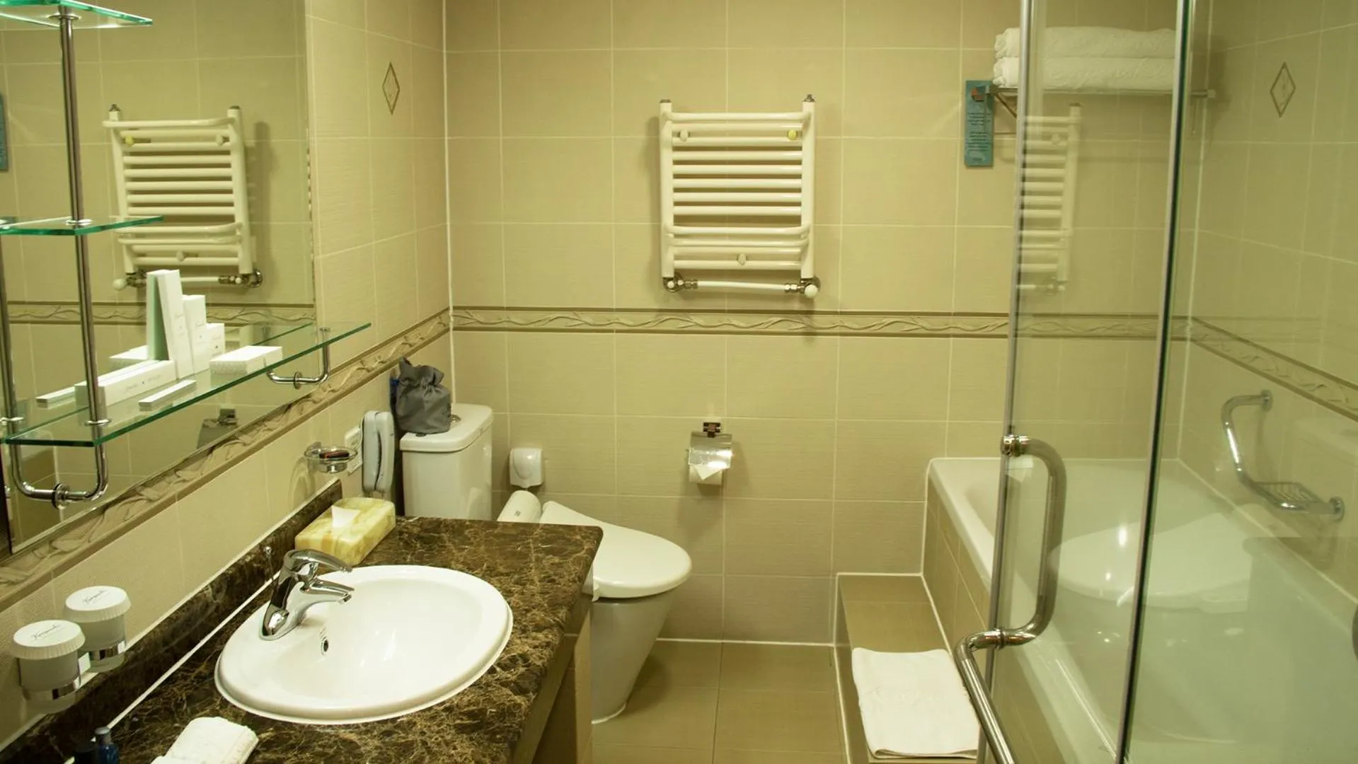 Bathroom in Kempinski Hotel Khan Palace