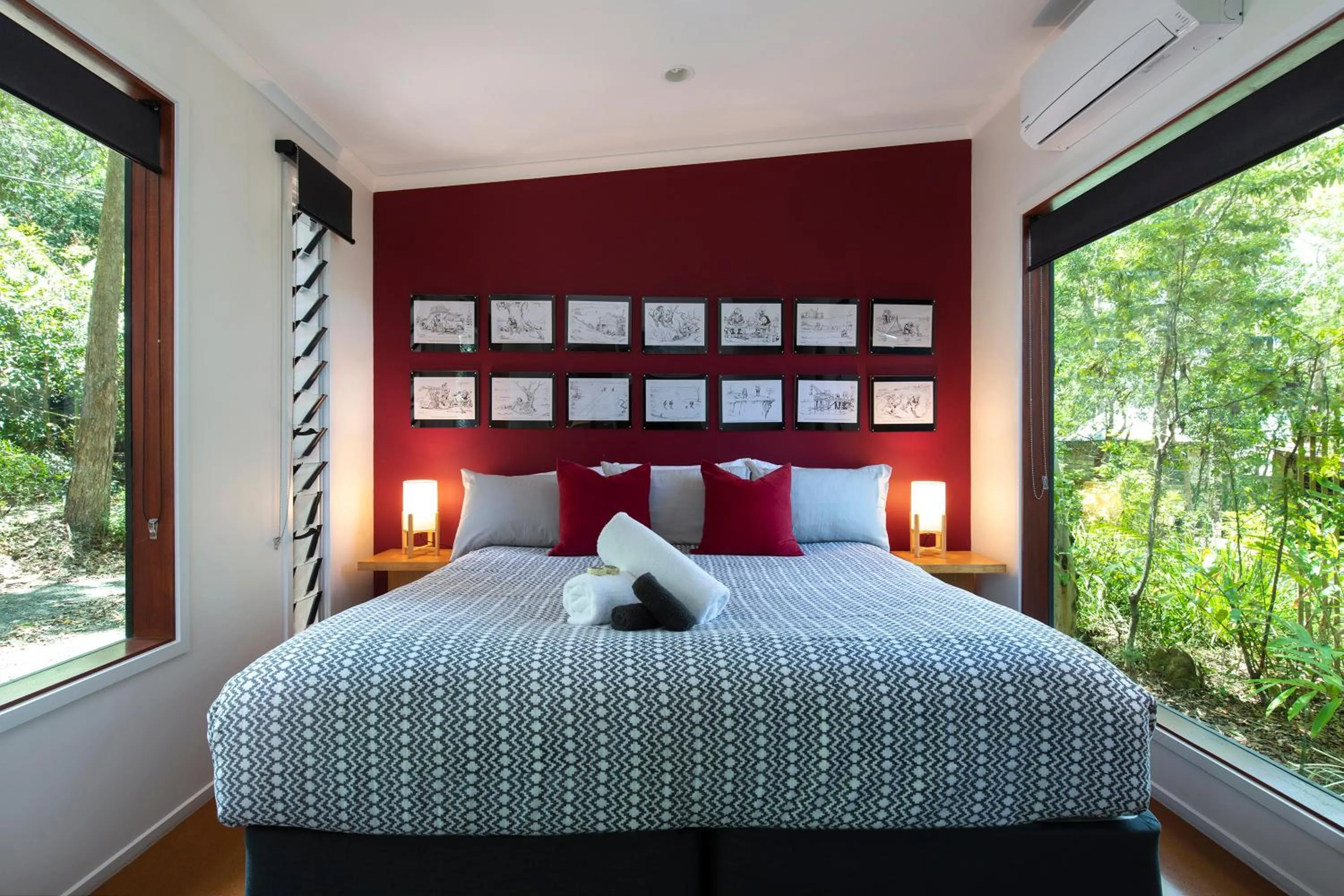 Bedroom, Bed in Eumarella Shores Noosa Lake Retreat