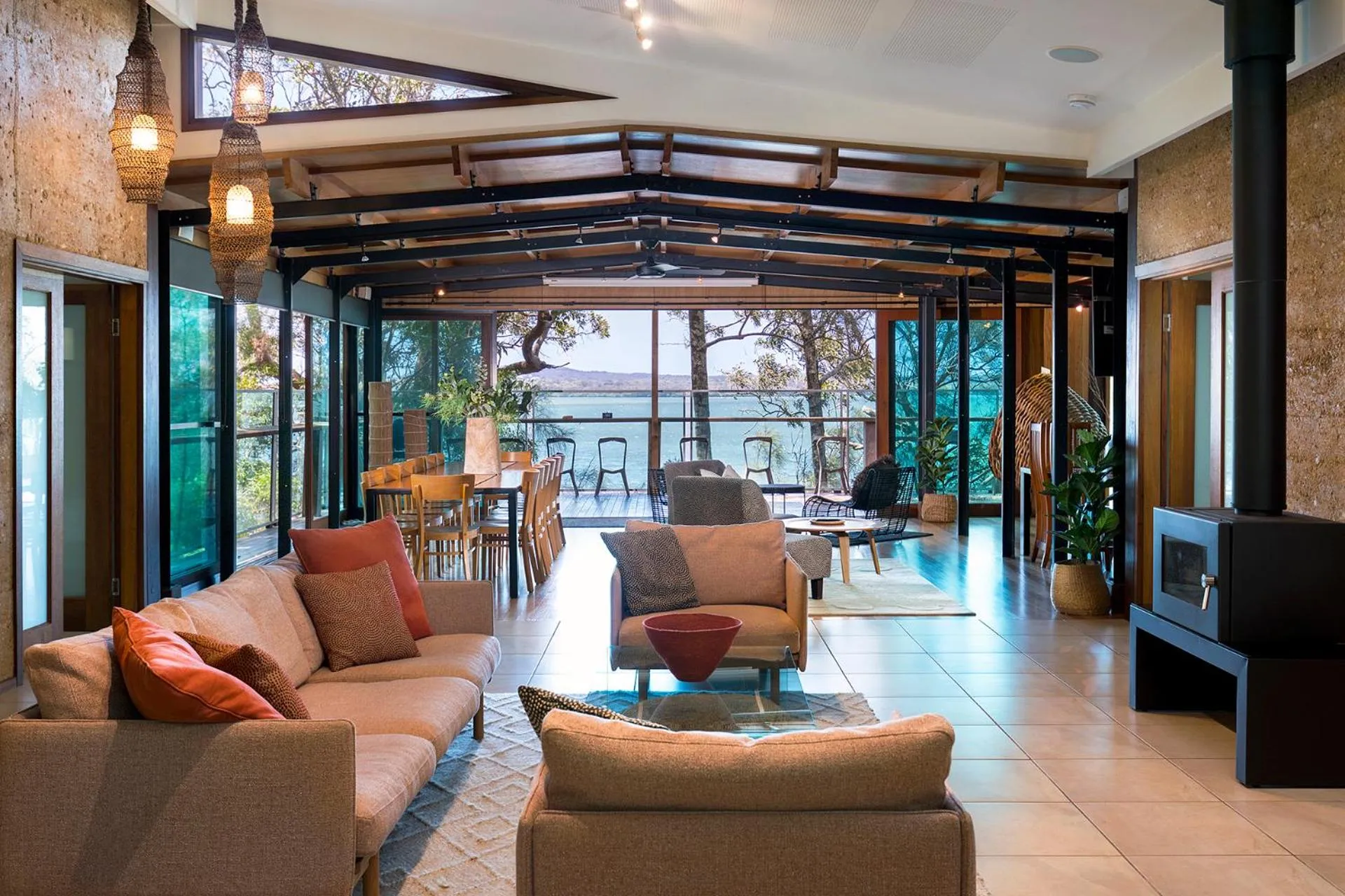 Patio in Eumarella Shores Noosa Lake Retreat