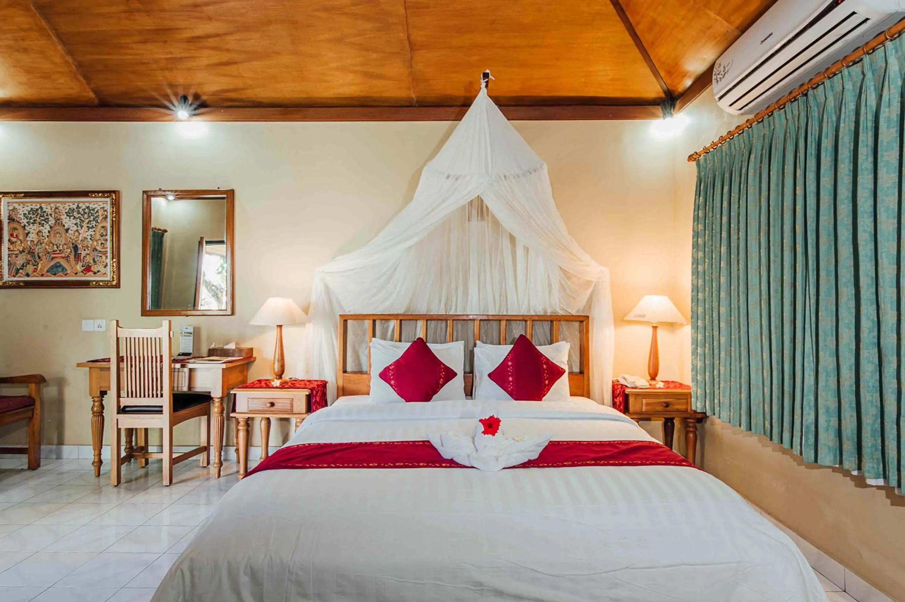 Photo of the whole room, Bed in Kuta Puri Bungalows, Villas and Resort