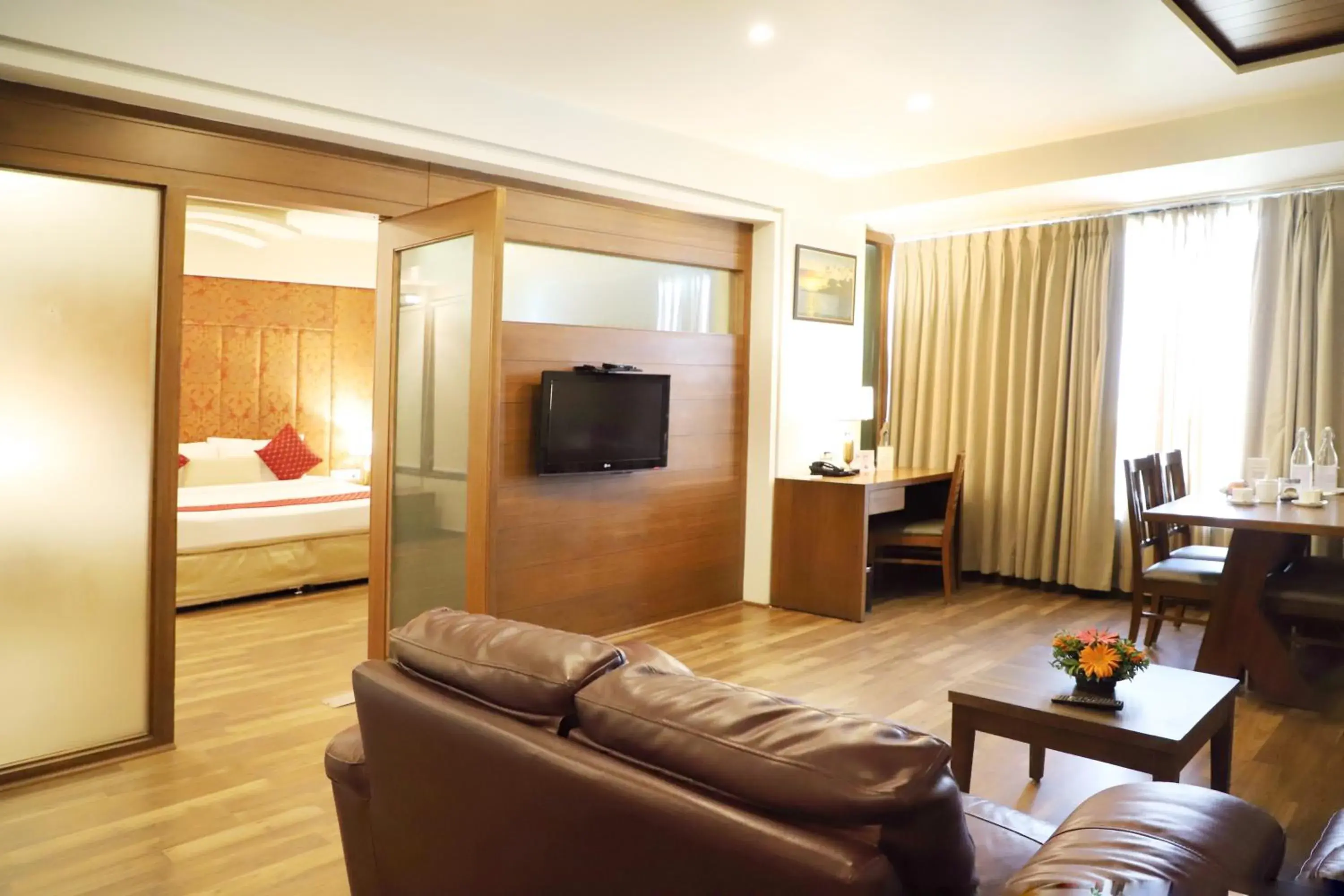 Living room, Bed in Boulevard 9 Luxury Resort & Spa Living room, Bed in Boulevard 9 Luxury Resort & Spa
