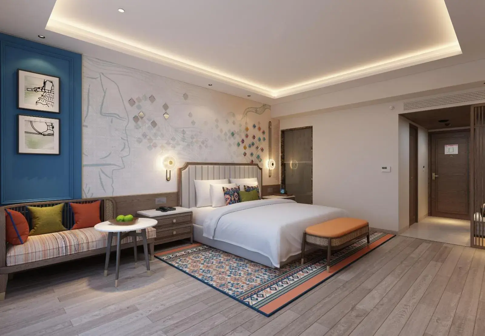 Bed in Boulevard 9 Luxury Resort & Spa Bed in Boulevard 9 Luxury Resort & Spa