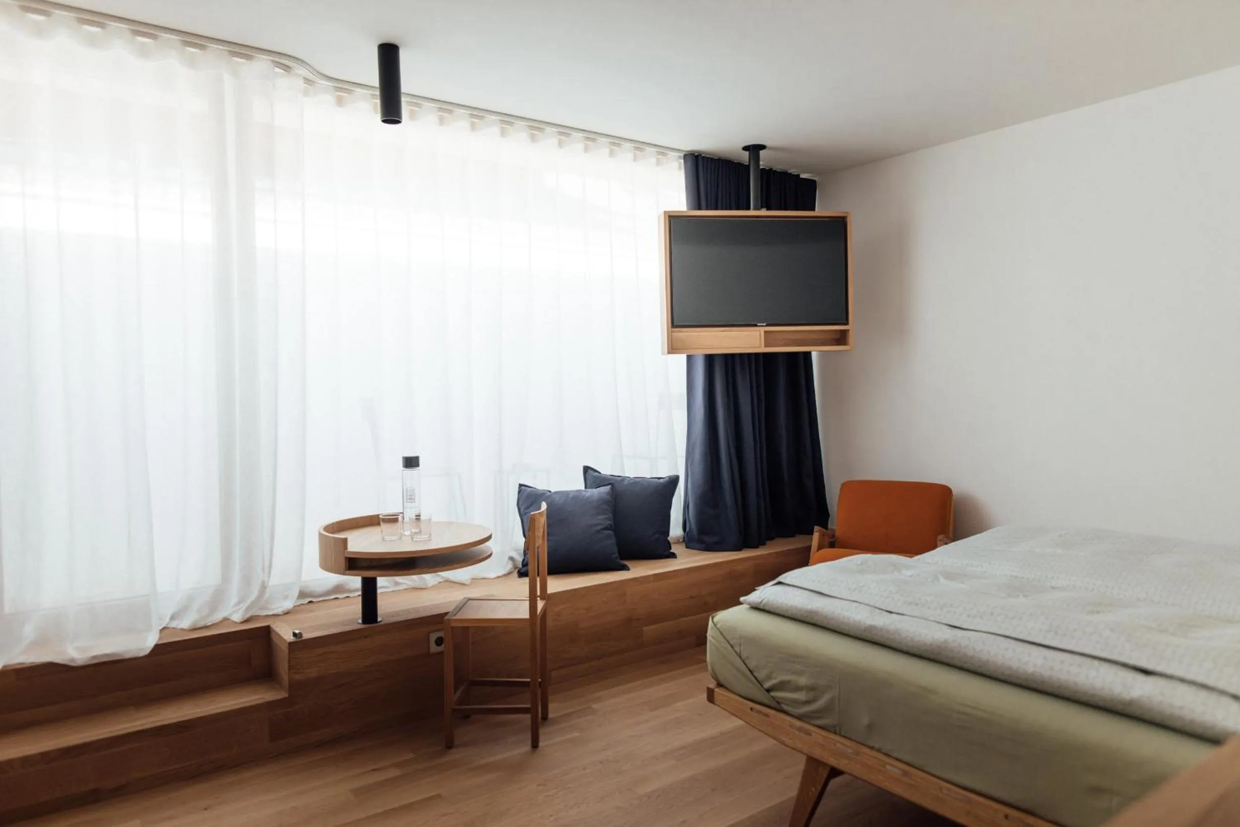 Photo of the whole room, Bed in Haus am Turm