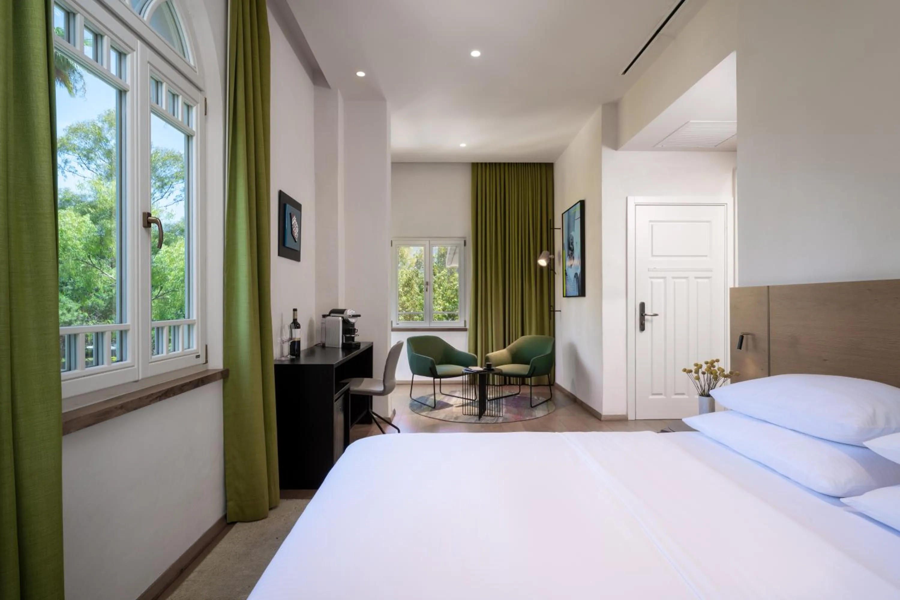 Bed in Schumacher Hotel Haifa