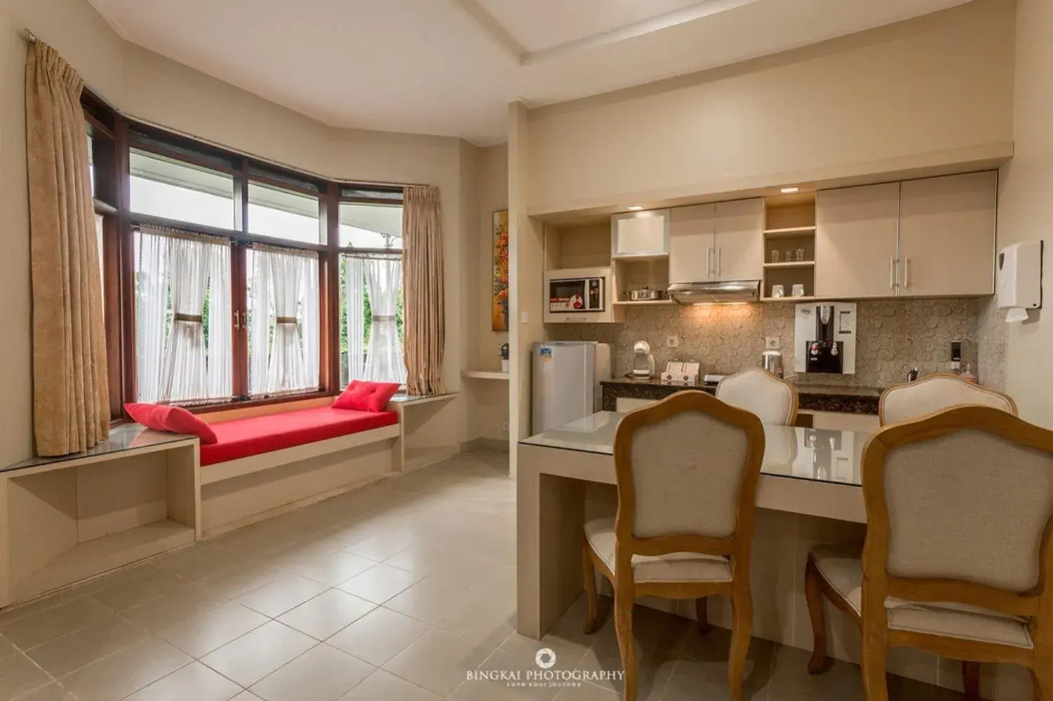 kitchen, Bed in Gracia Spa Resort