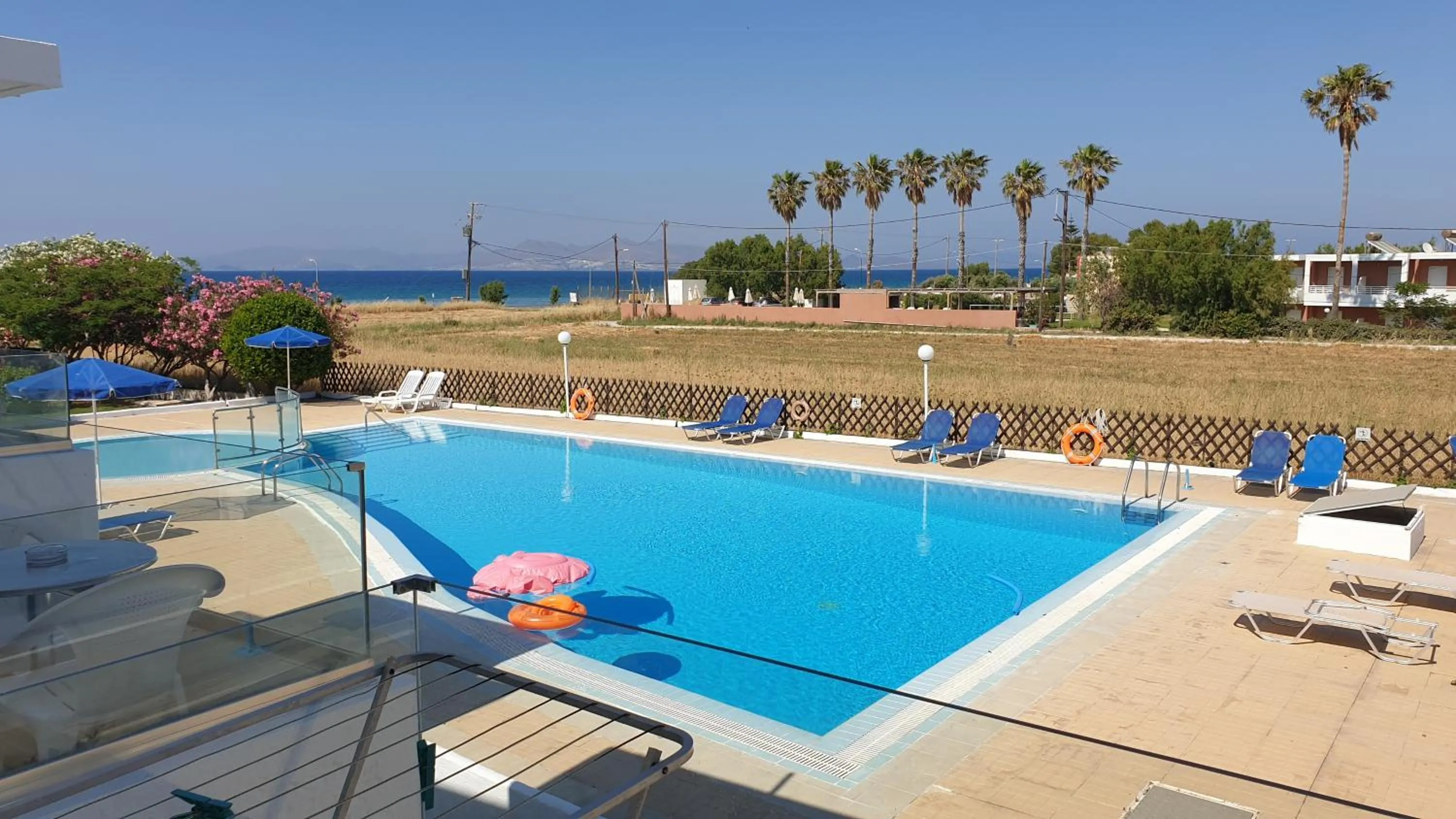 Pool view in Miros Hotel Apartments
