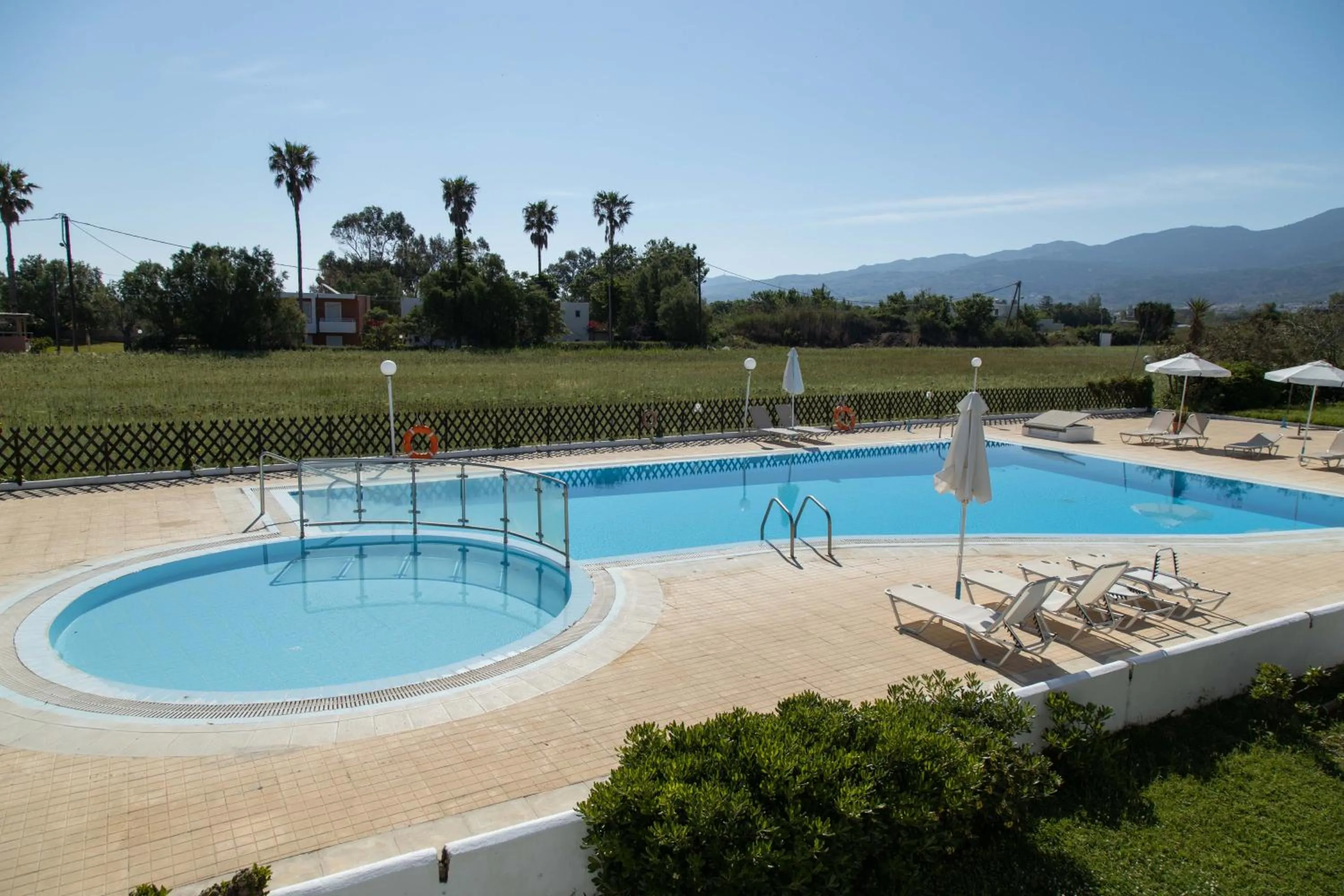 Swimming pool in Miros Hotel Apartments