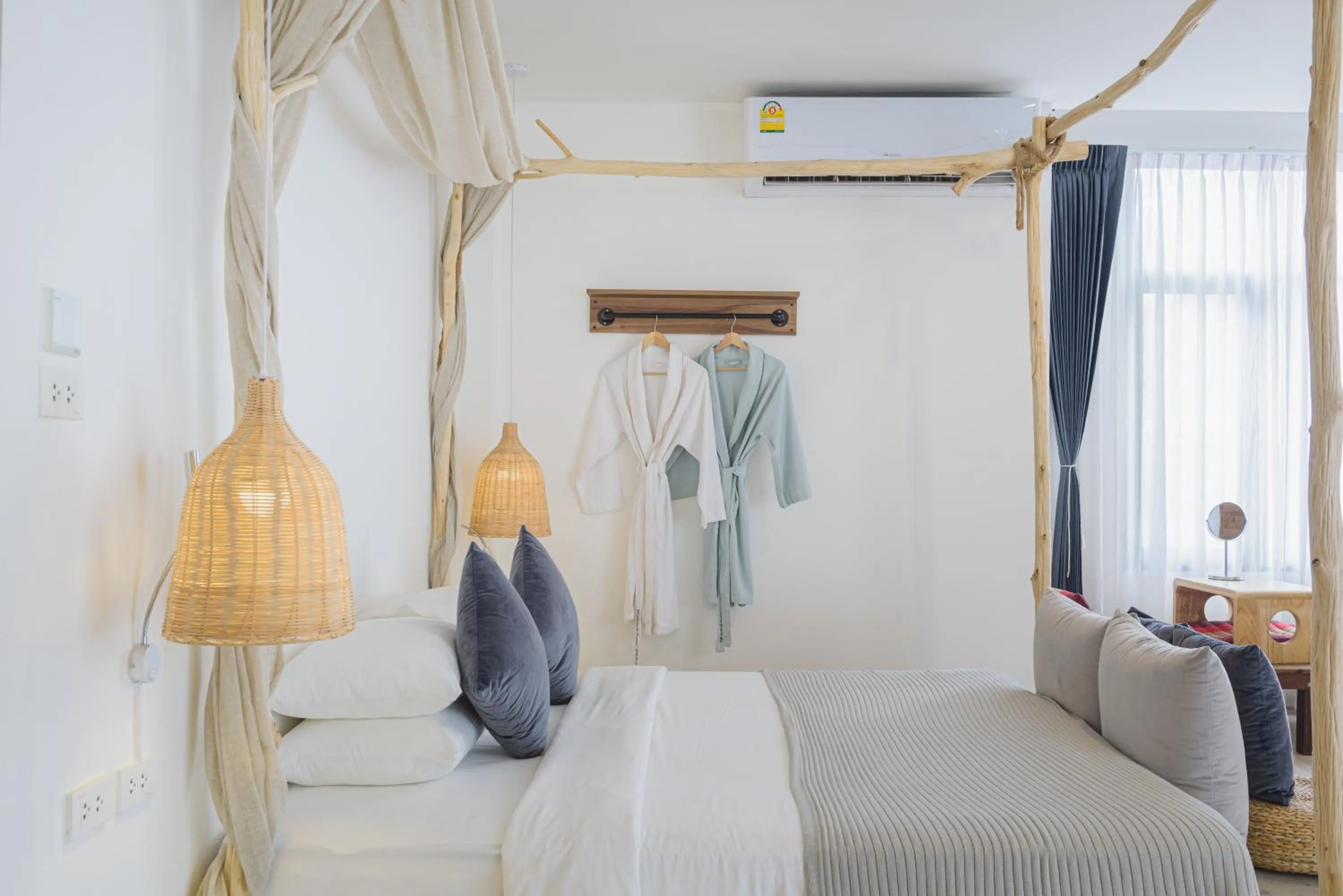 Bed in YOLO Bangkok Boutique Hotel