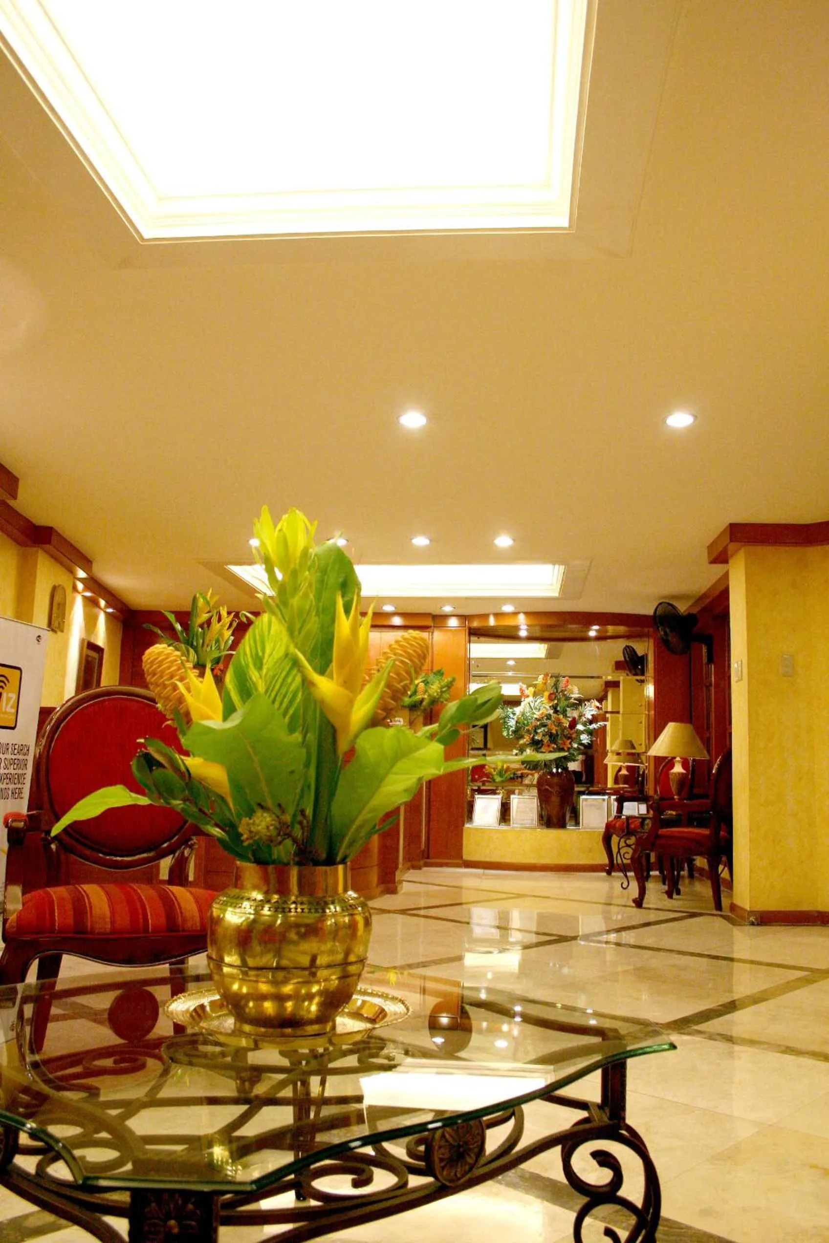 Lobby or reception in The Manor Hotel