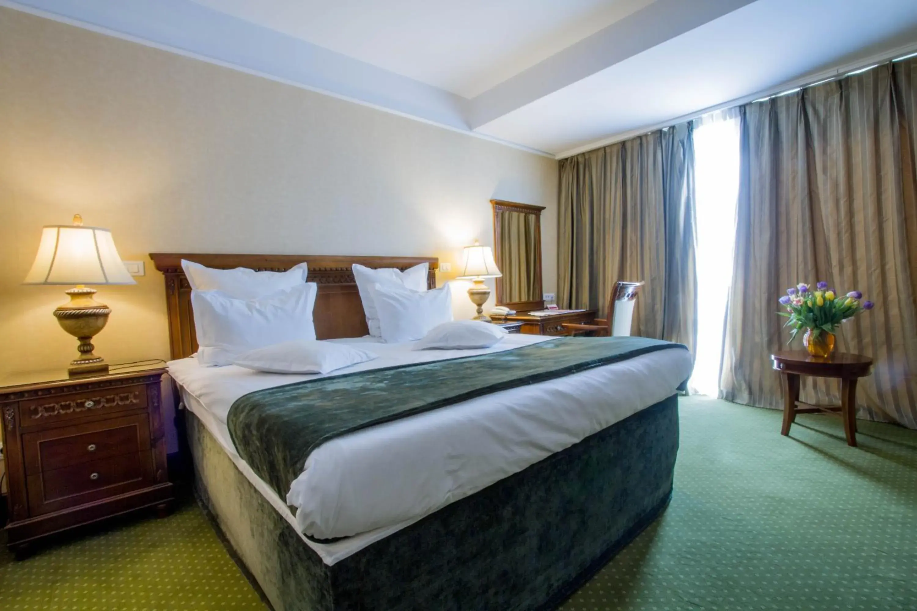 Decorative detail, Bed in Hotel HP Tower One Brasov Decorative detail, Bed in Hotel HP Tower One Brasov