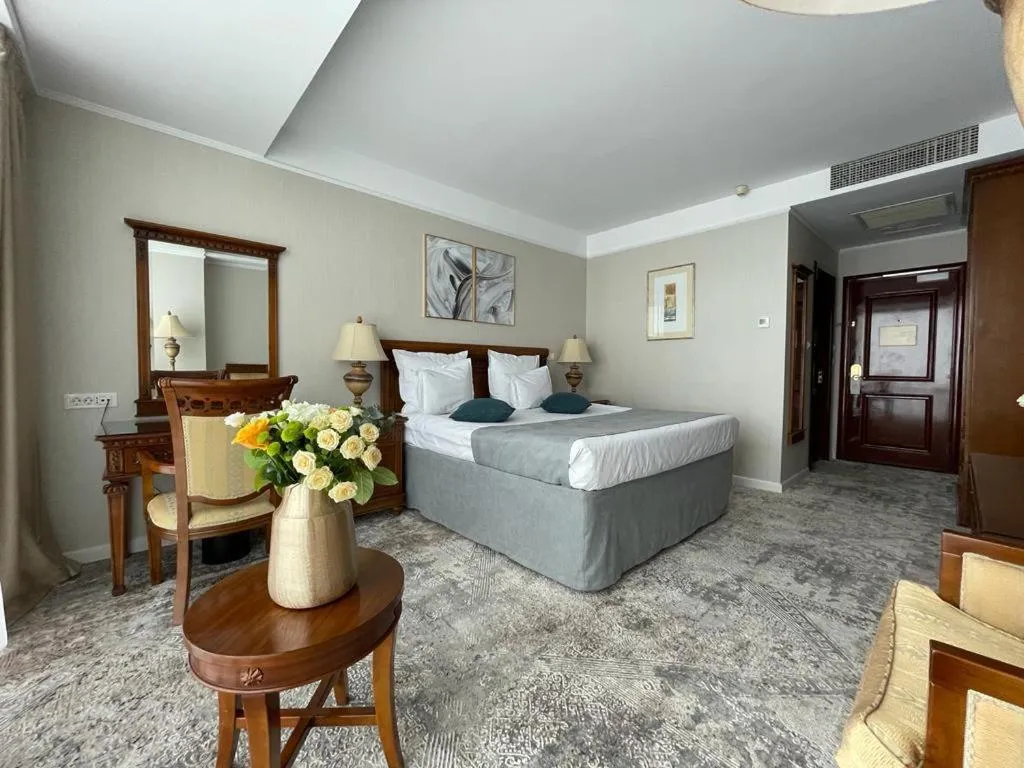 Bed in Hotel HP Tower One Brasov