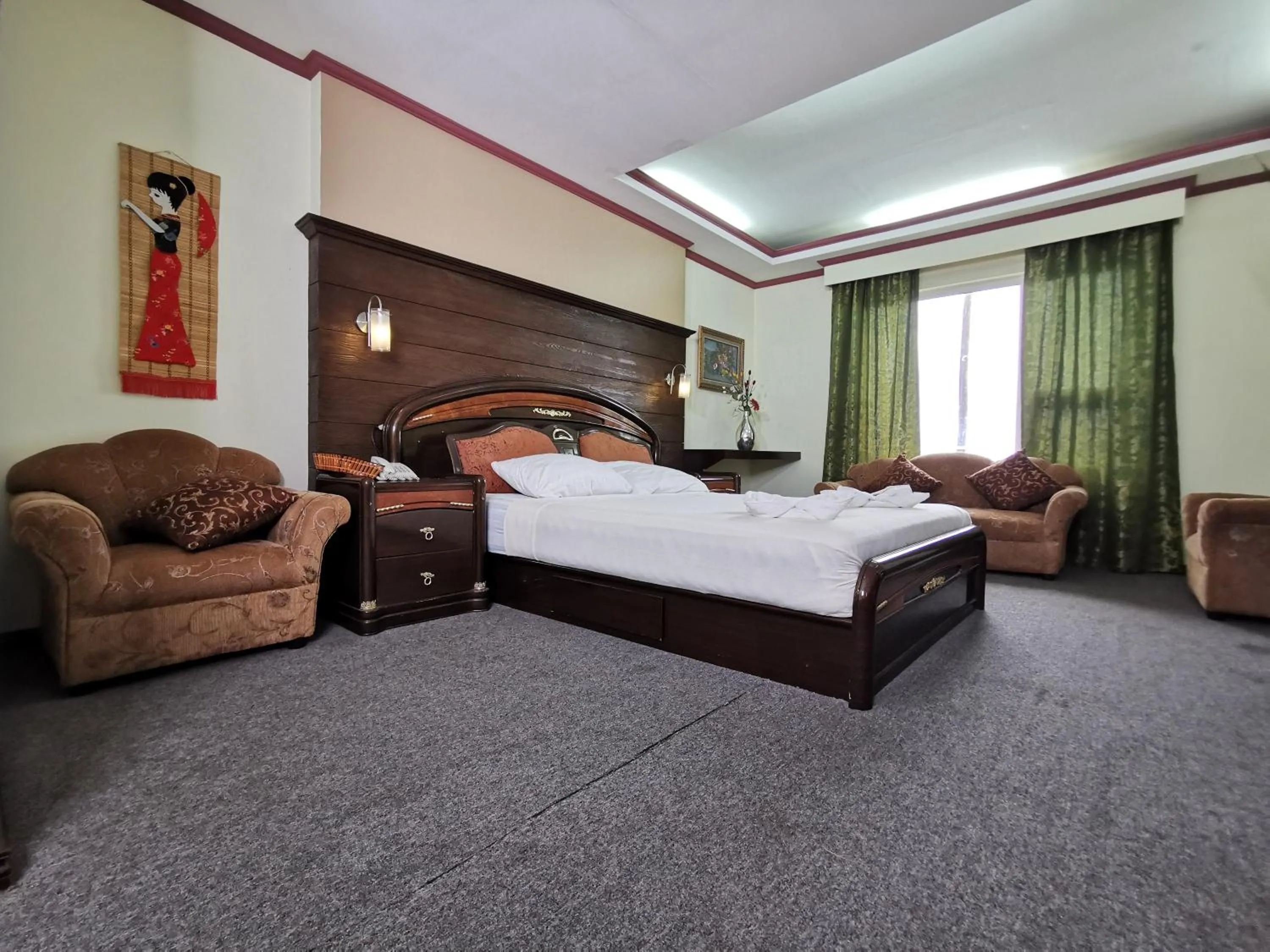 Bed in Cebu Hilltop Hotel