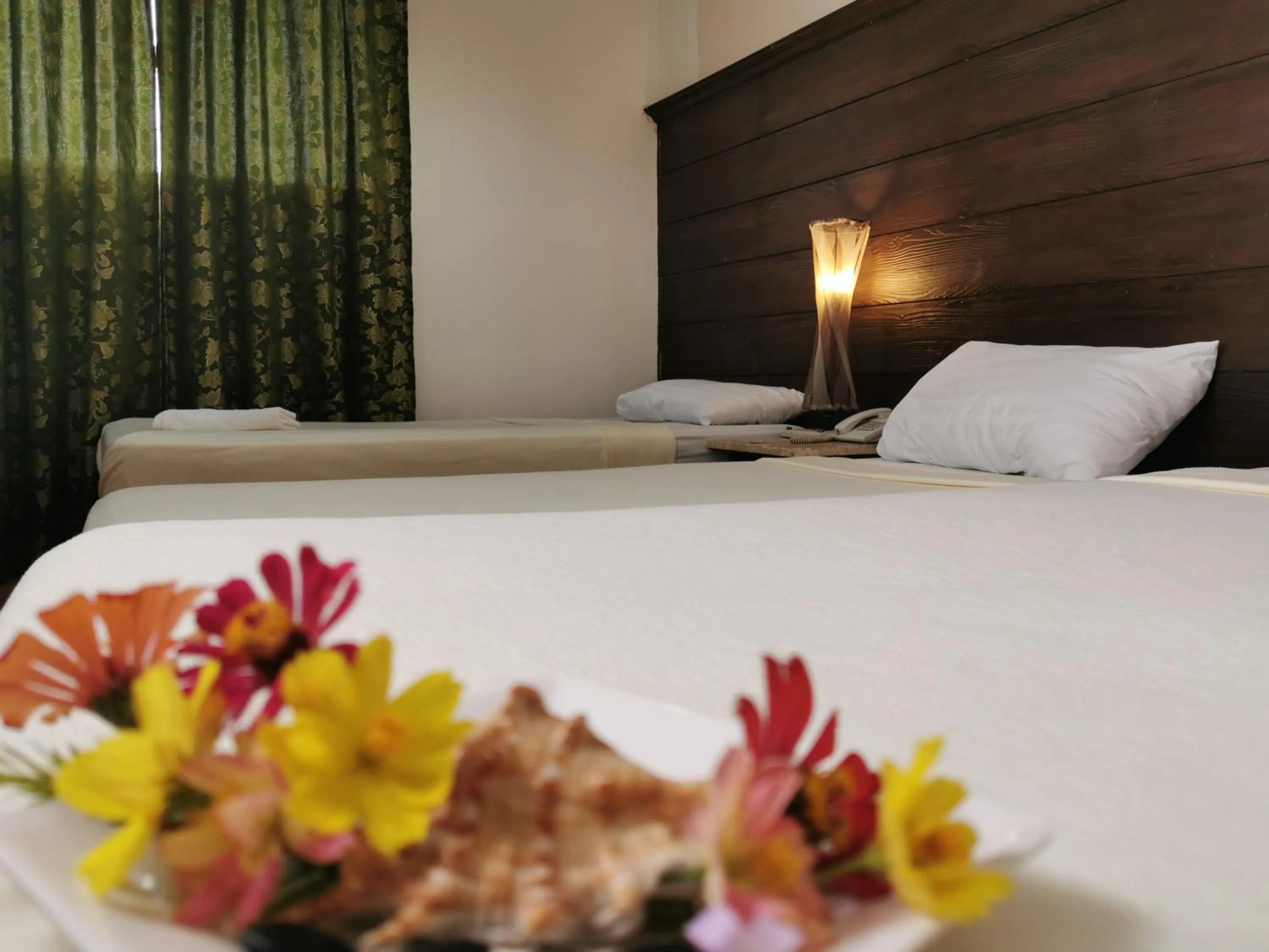 Bed in Cebu Hilltop Hotel