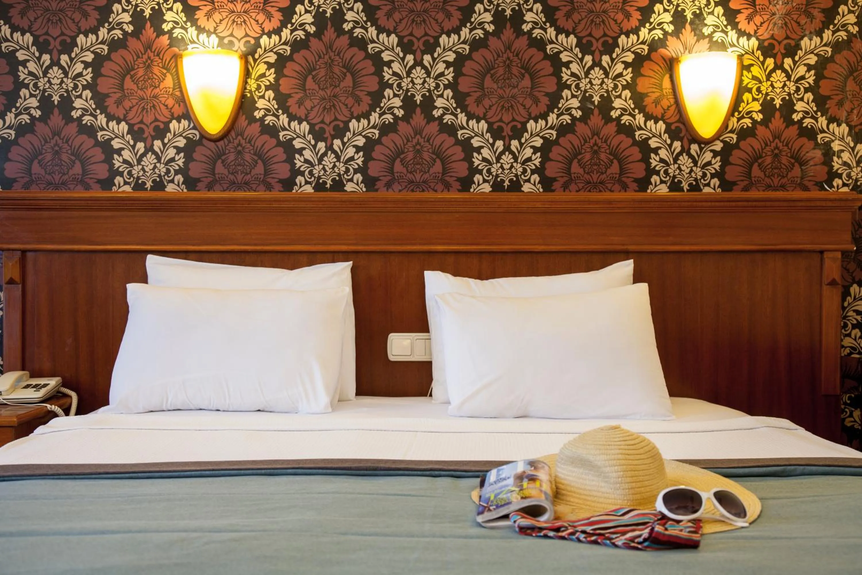 Bed in Crystal Hotel Bodrum