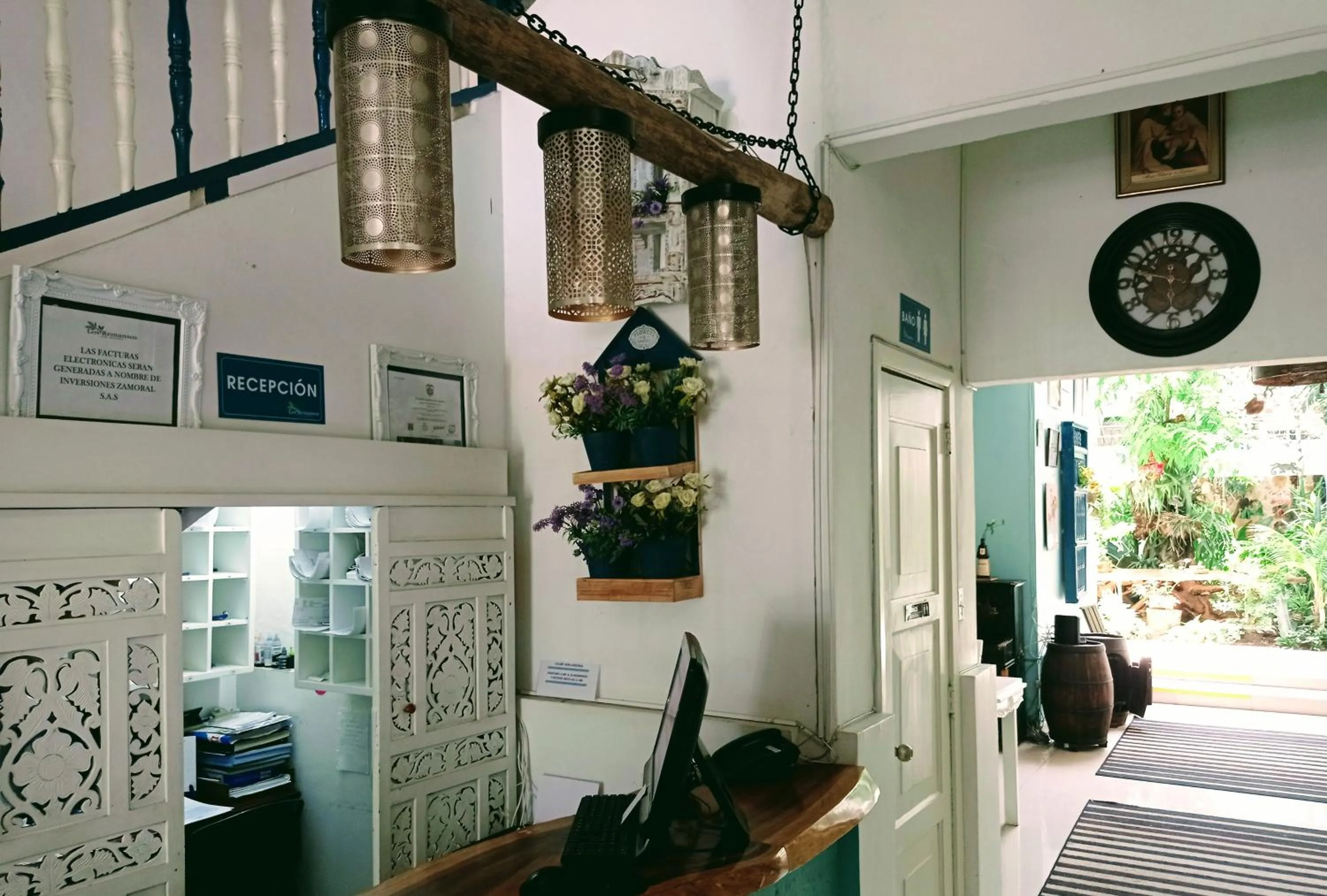 Lobby or reception in Hotel Boutique los Remansos