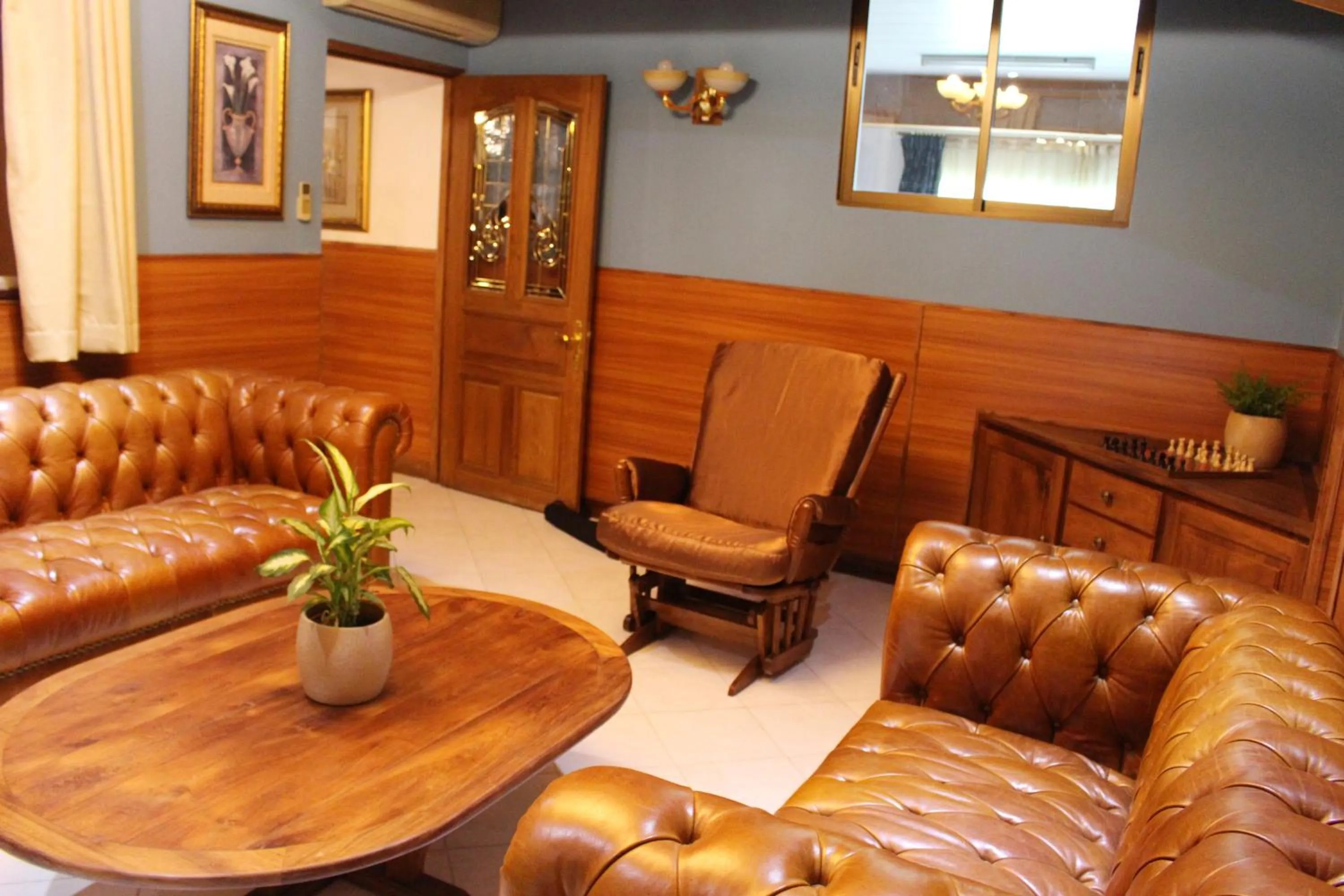 Seating area in Sunny Garden