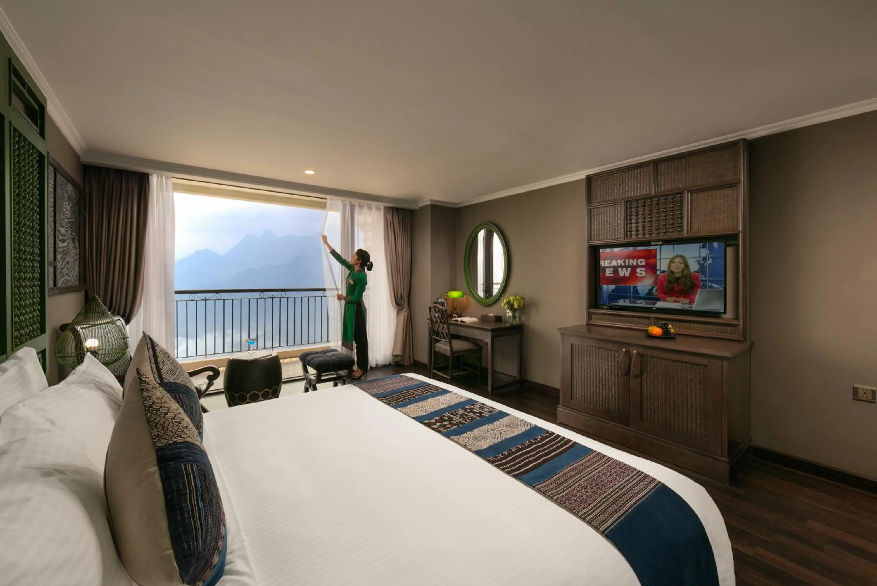 Bed in Pistachio Hotel Sapa