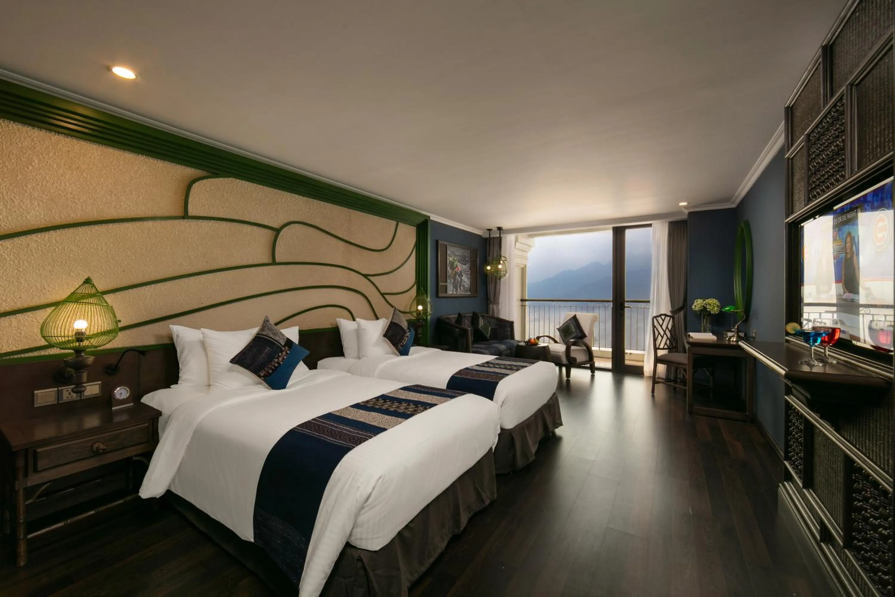 Bed in Pistachio Hotel Sapa