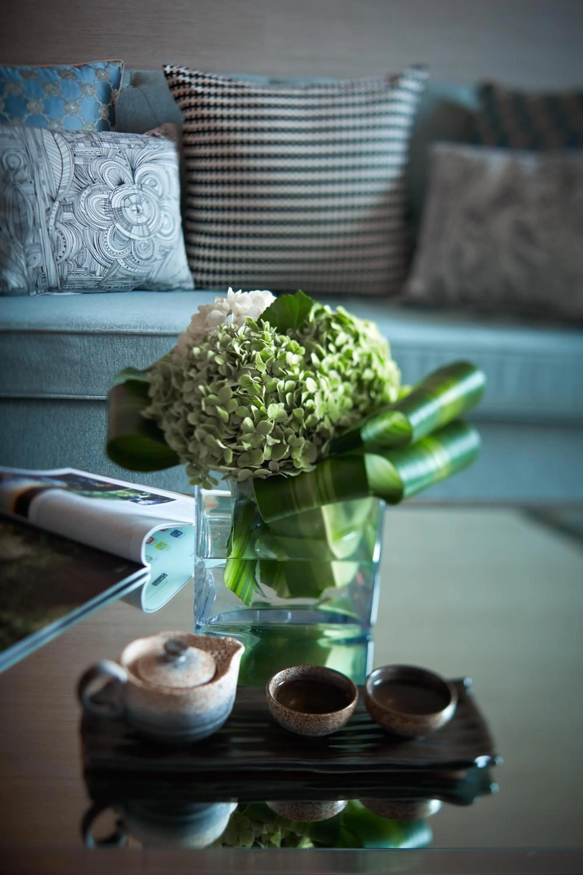 Living room in Dorsett Kwun Tong, Hong Kong