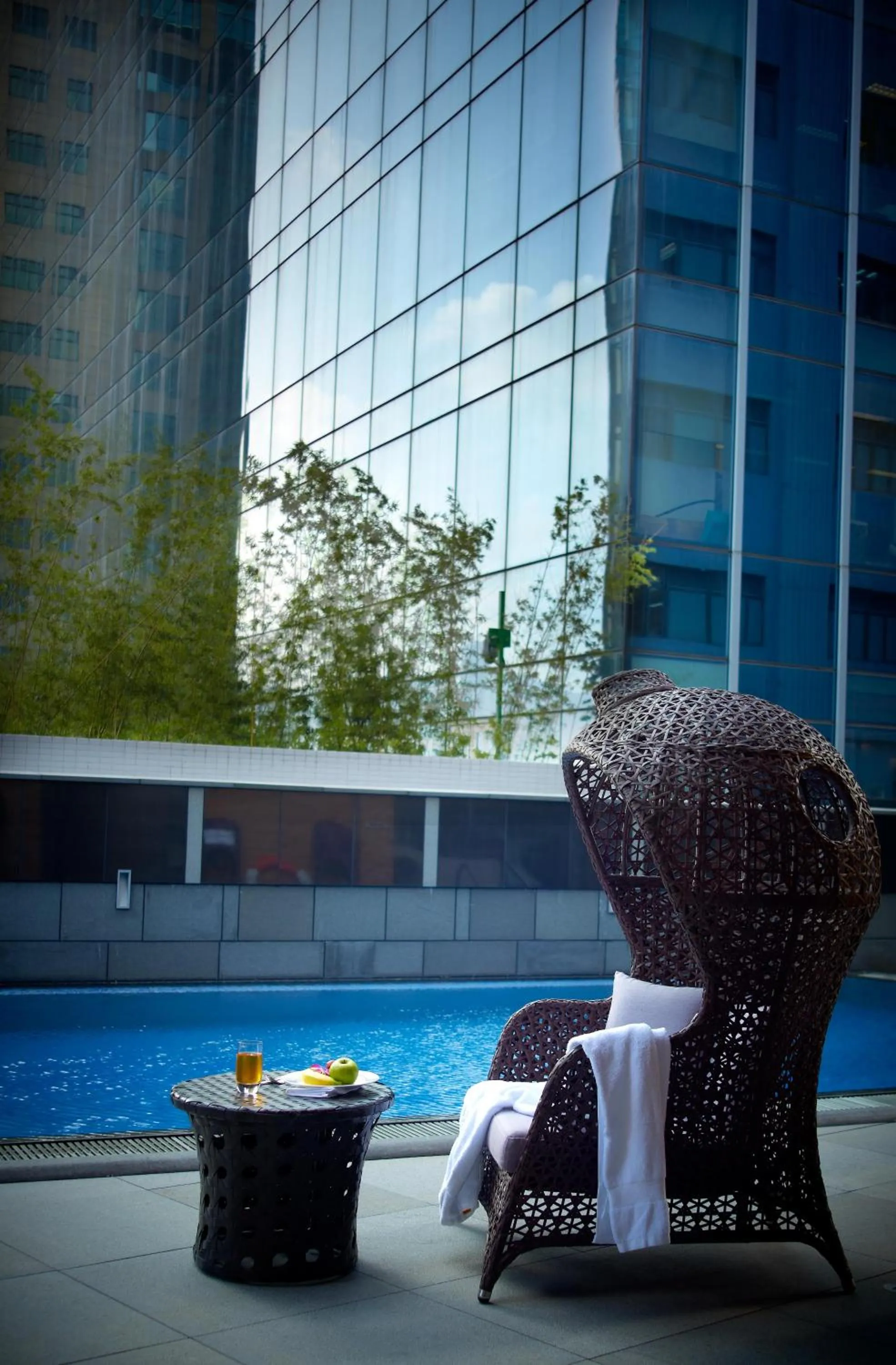 Swimming pool in Dorsett Kwun Tong, Hong Kong