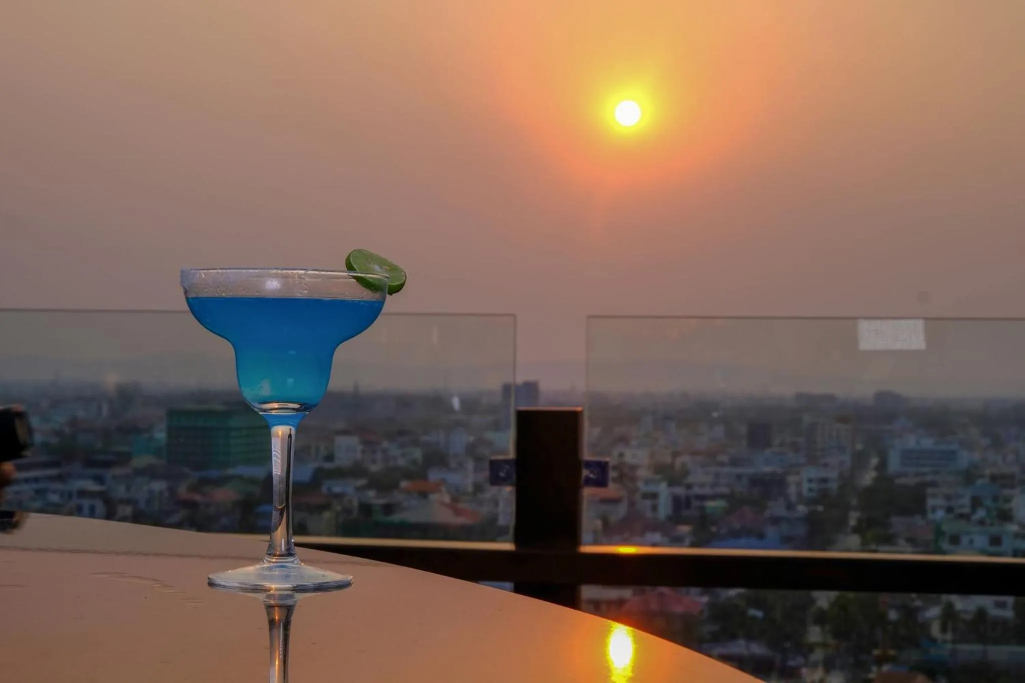 Drinks in Ritz Grand Hotel Mandalay