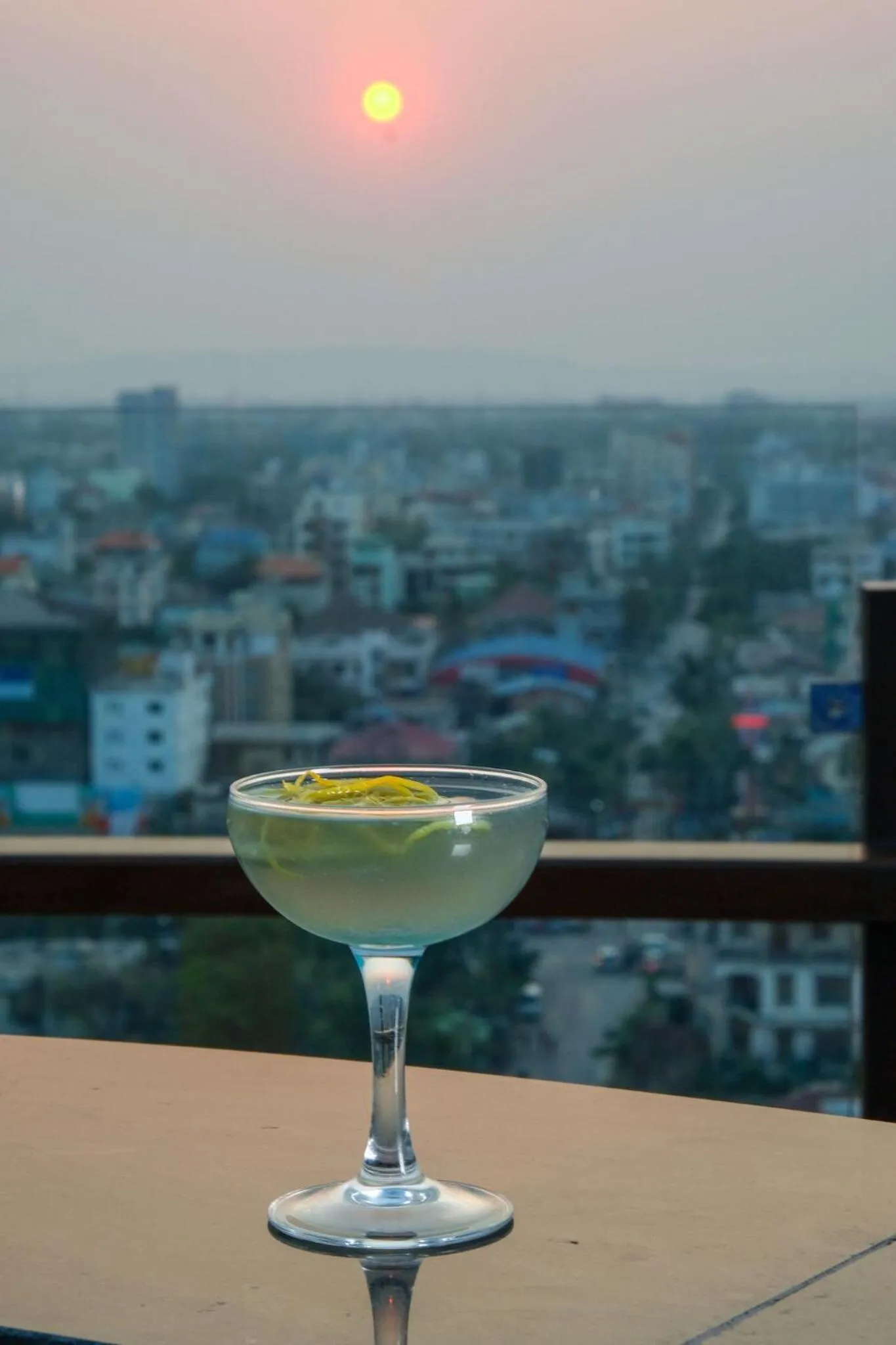 Sunset in Ritz Grand Hotel Mandalay