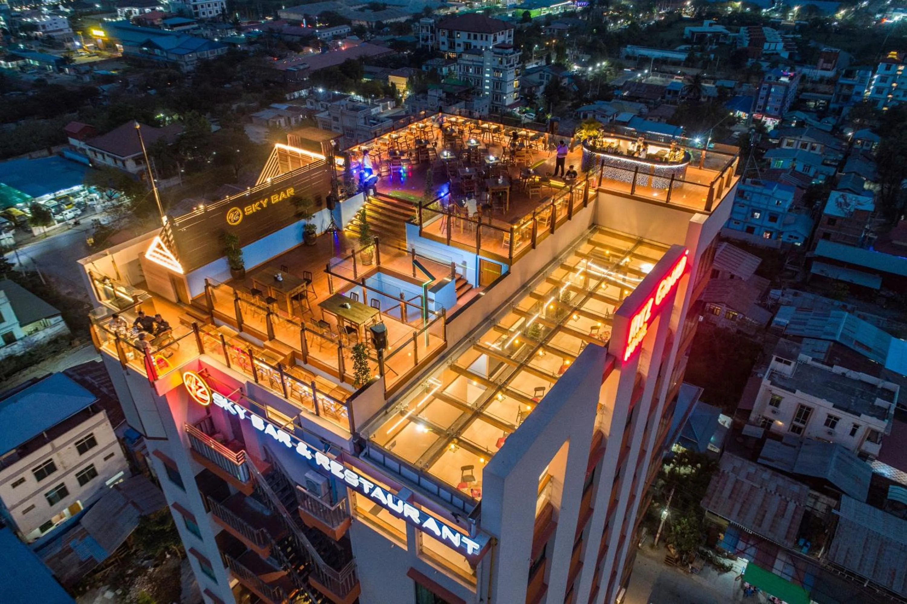 Bird's eye view in Ritz Grand Hotel Mandalay