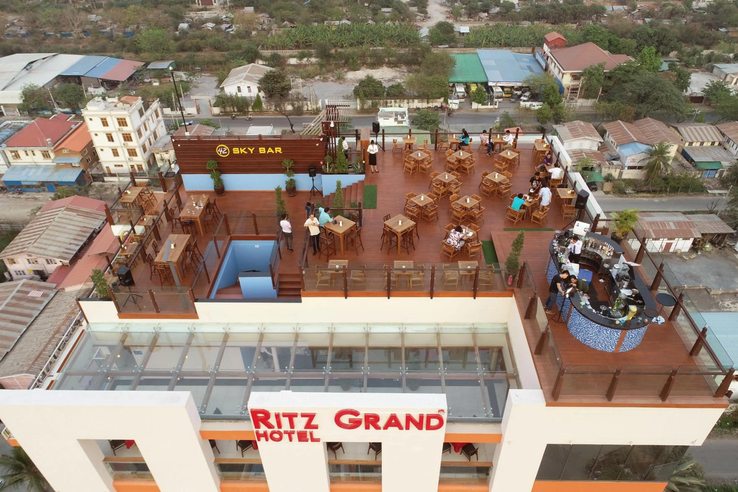 Bird's eye view in Ritz Grand Hotel Mandalay