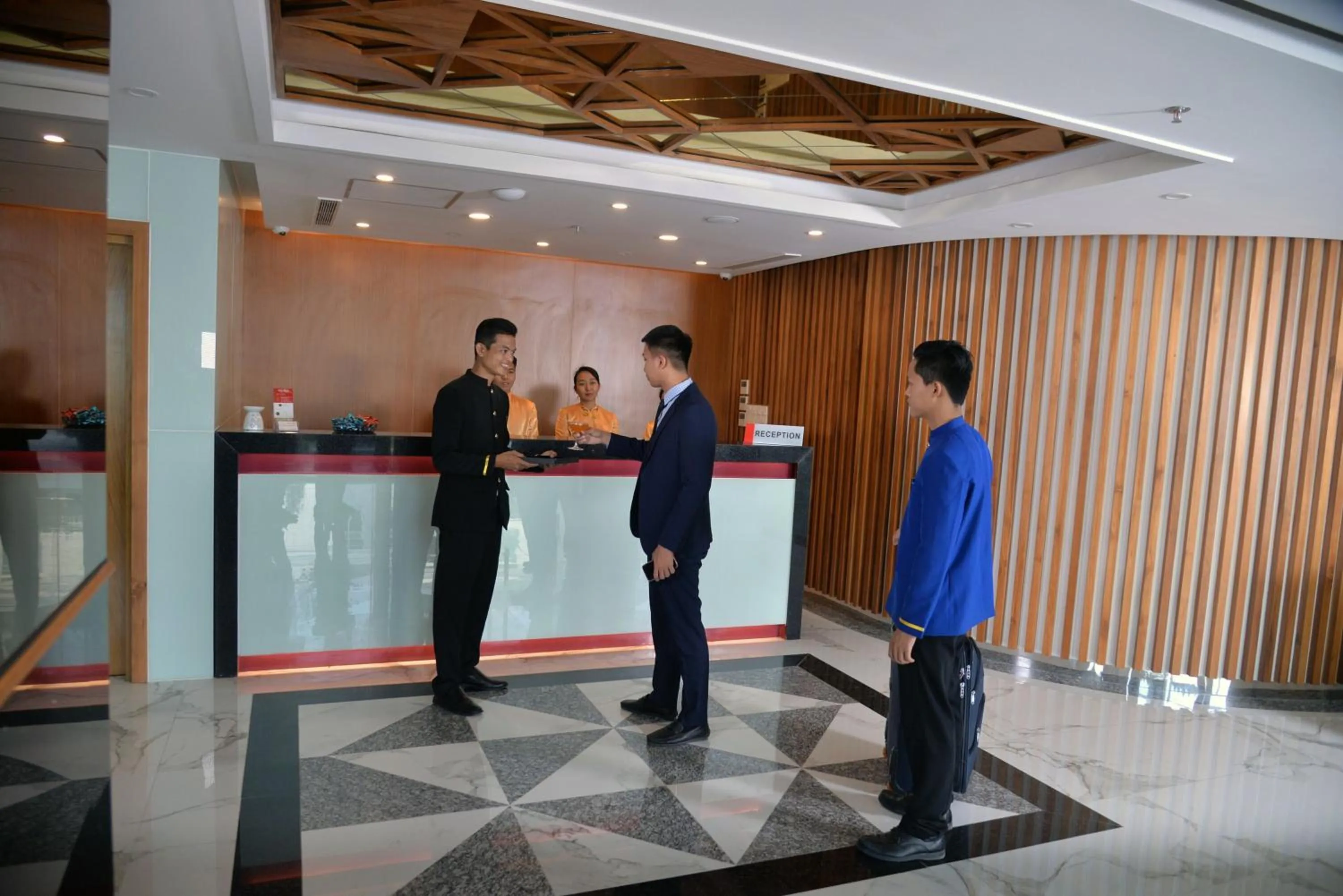 Staff in Ritz Grand Hotel Mandalay