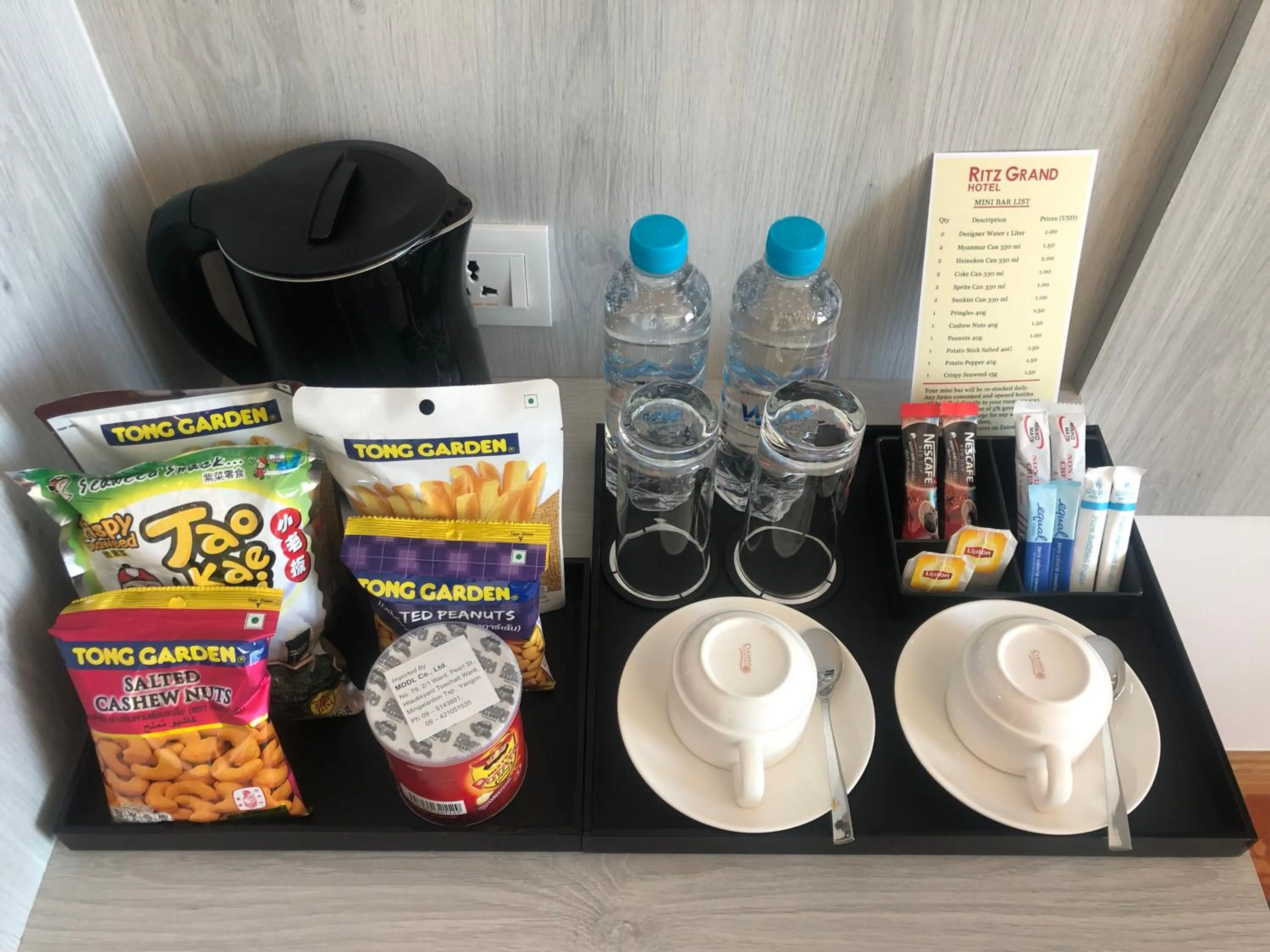 Coffee/tea facilities in Ritz Grand Hotel Mandalay