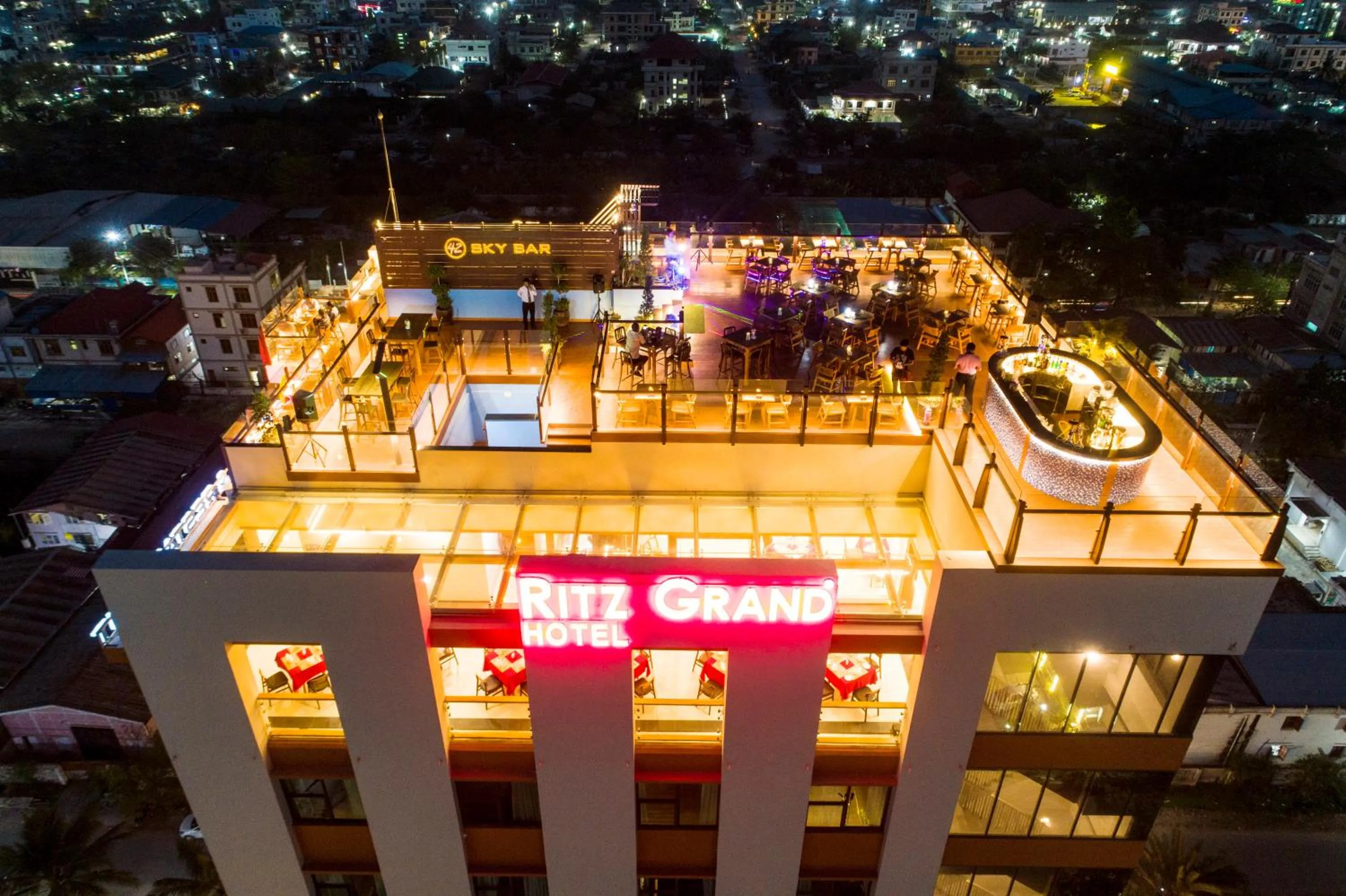 Bird's eye view in Ritz Grand Hotel Mandalay