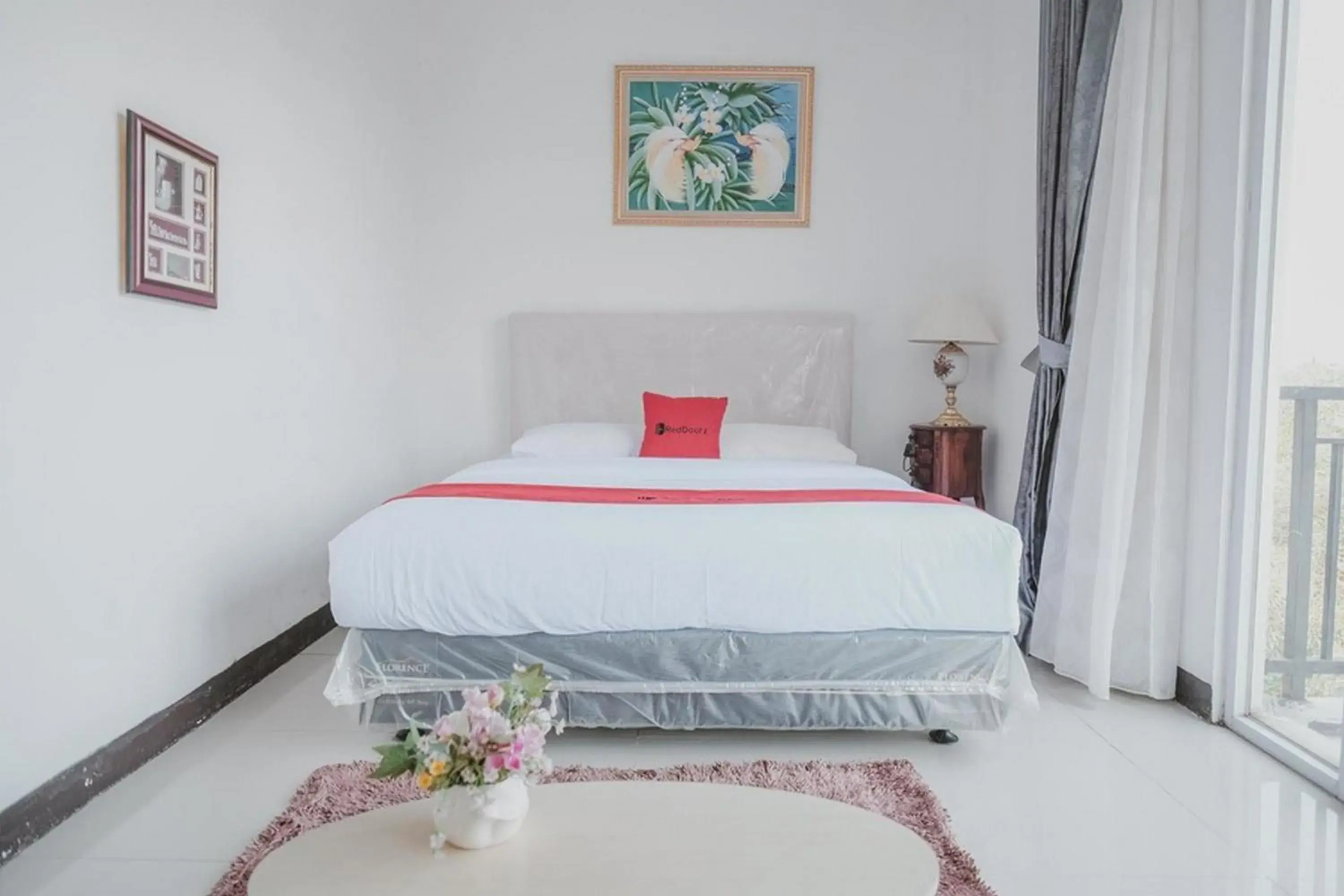 Bedroom, Bed in RedDoorz Syariah At Lampung Walk Bedroom, Bed in RedDoorz Syariah At Lampung Walk