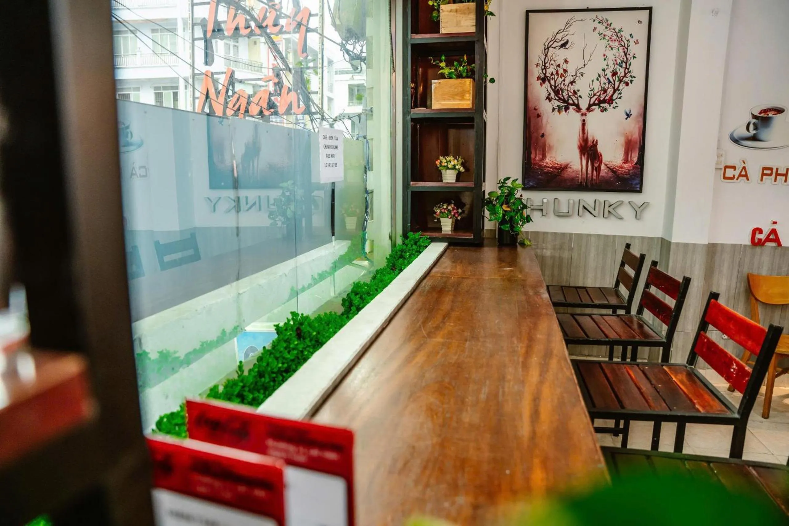 Seating area in Kim Thuy Hotel