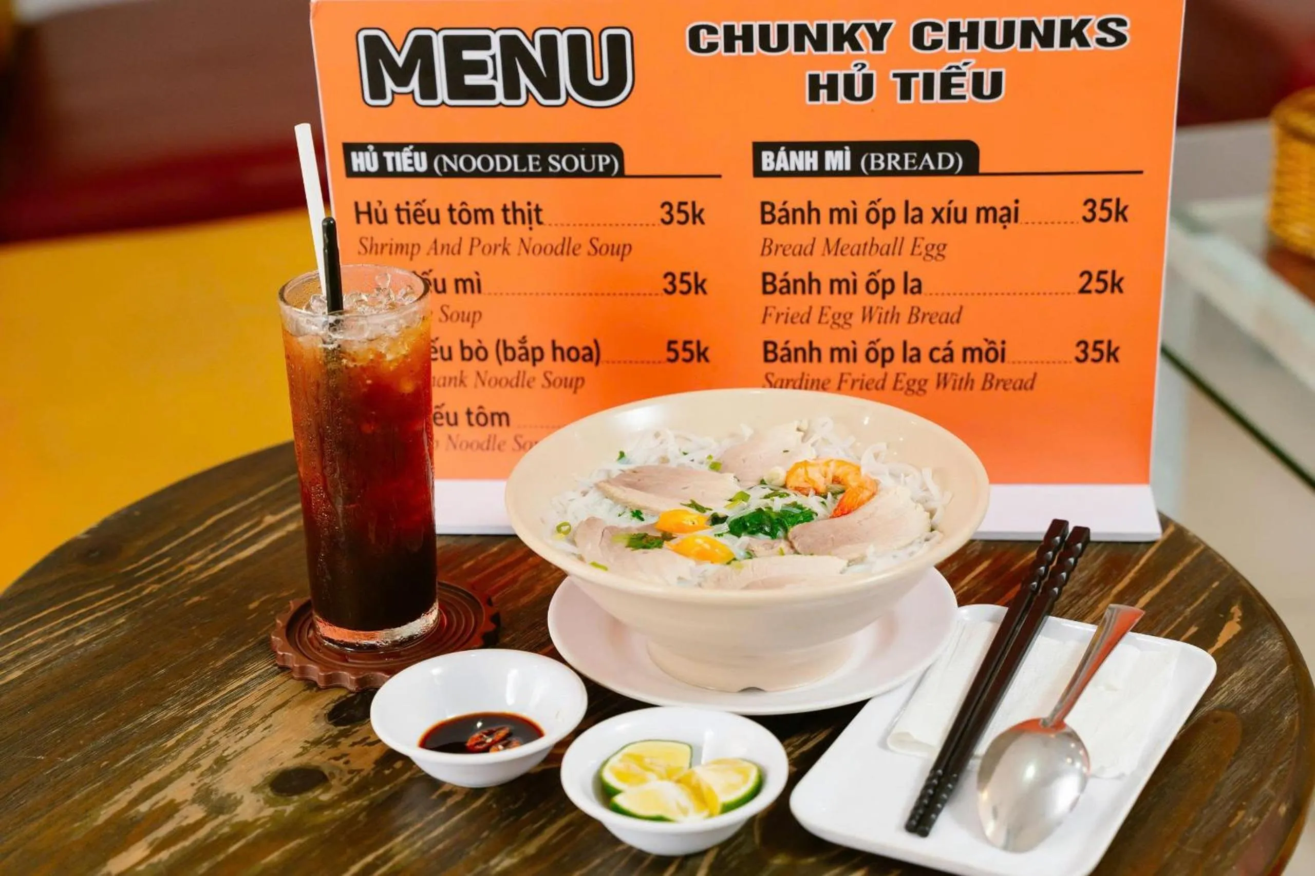 Food and drinks in Kim Thuy Hotel