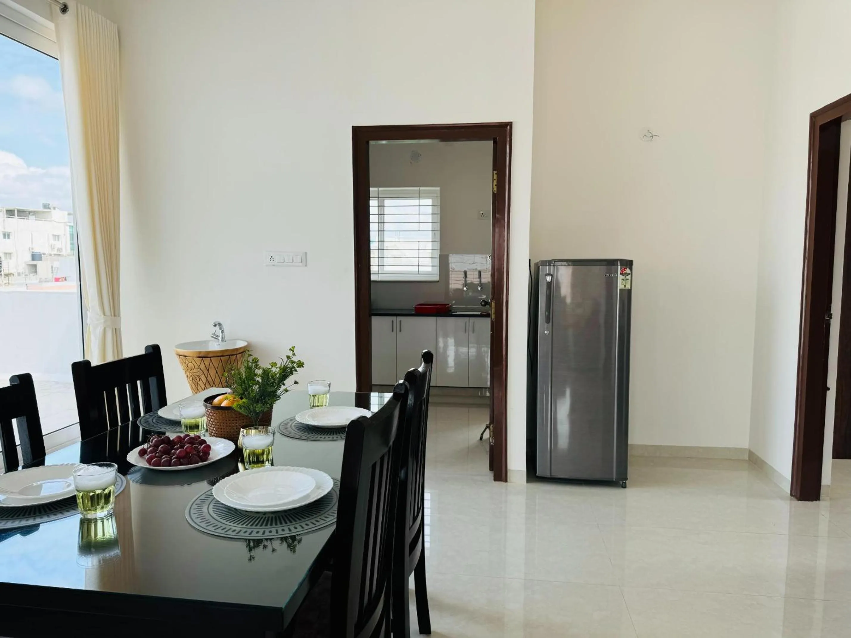 Dining area in Olive Serviced Apartments HSR Layout