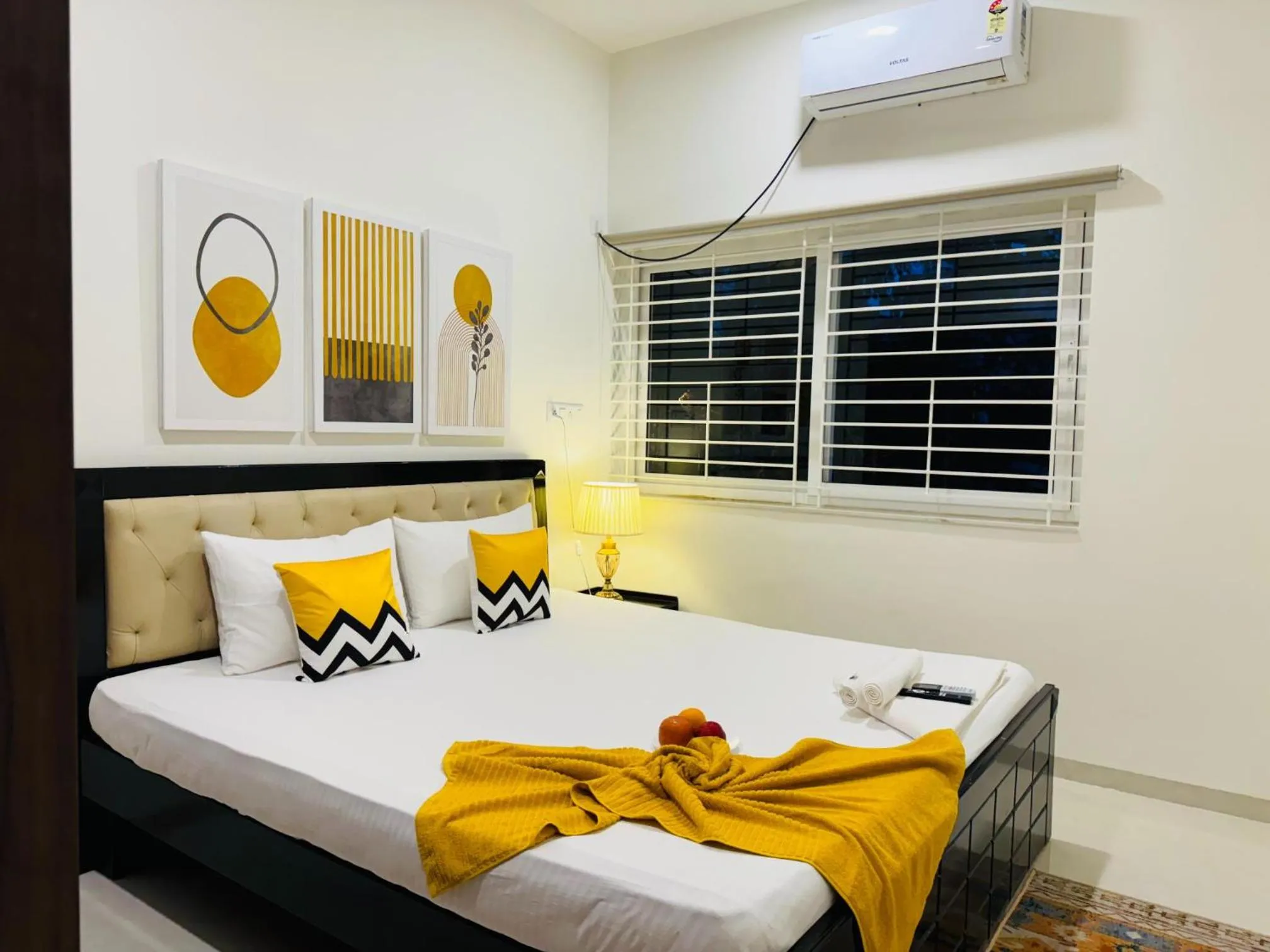 Bedroom, Bed in Olive Serviced Apartments HSR Layout