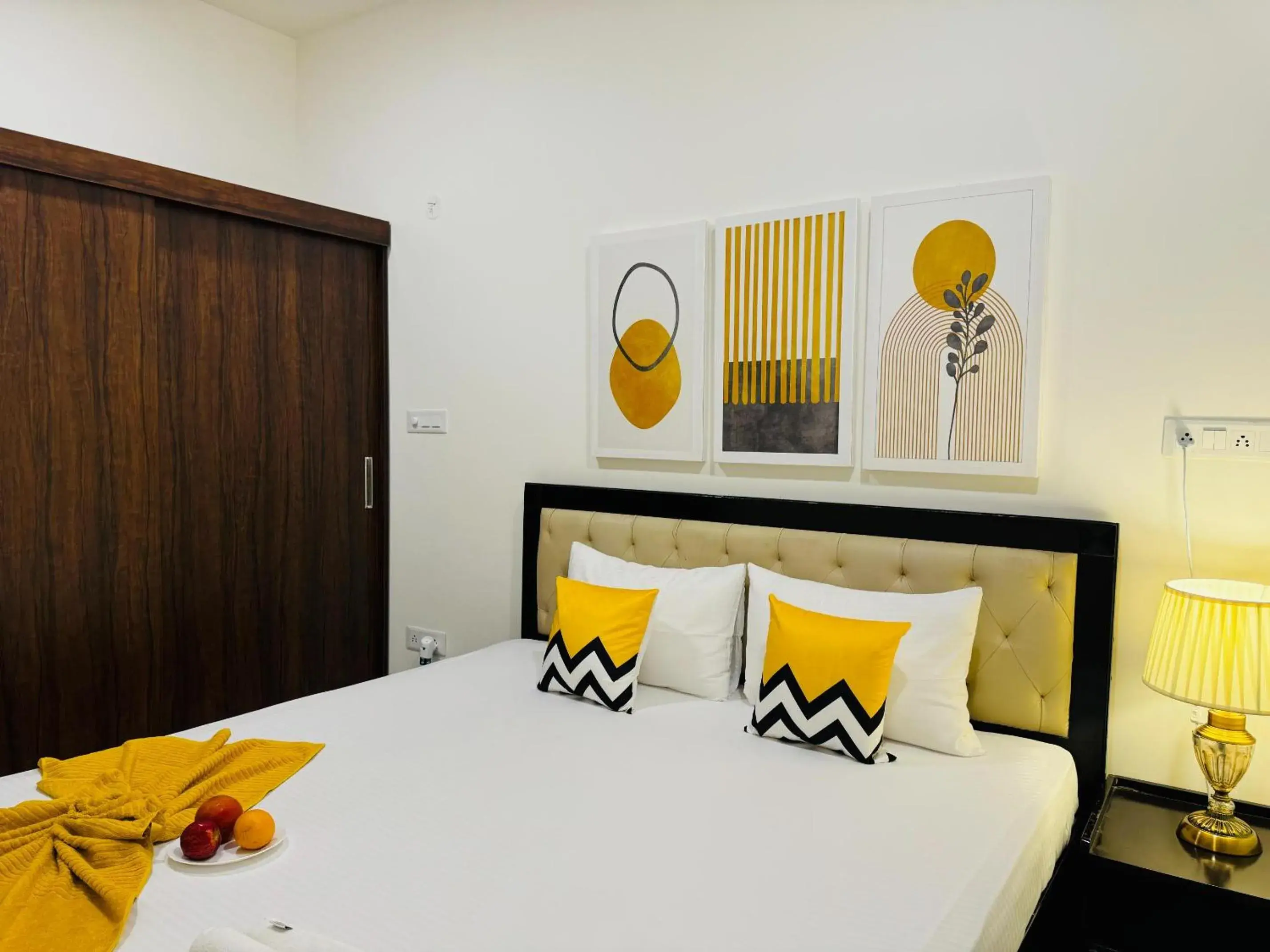 Bedroom, Bed in Olive Serviced Apartments HSR Layout Bedroom, Bed in Olive Serviced Apartments HSR Layout