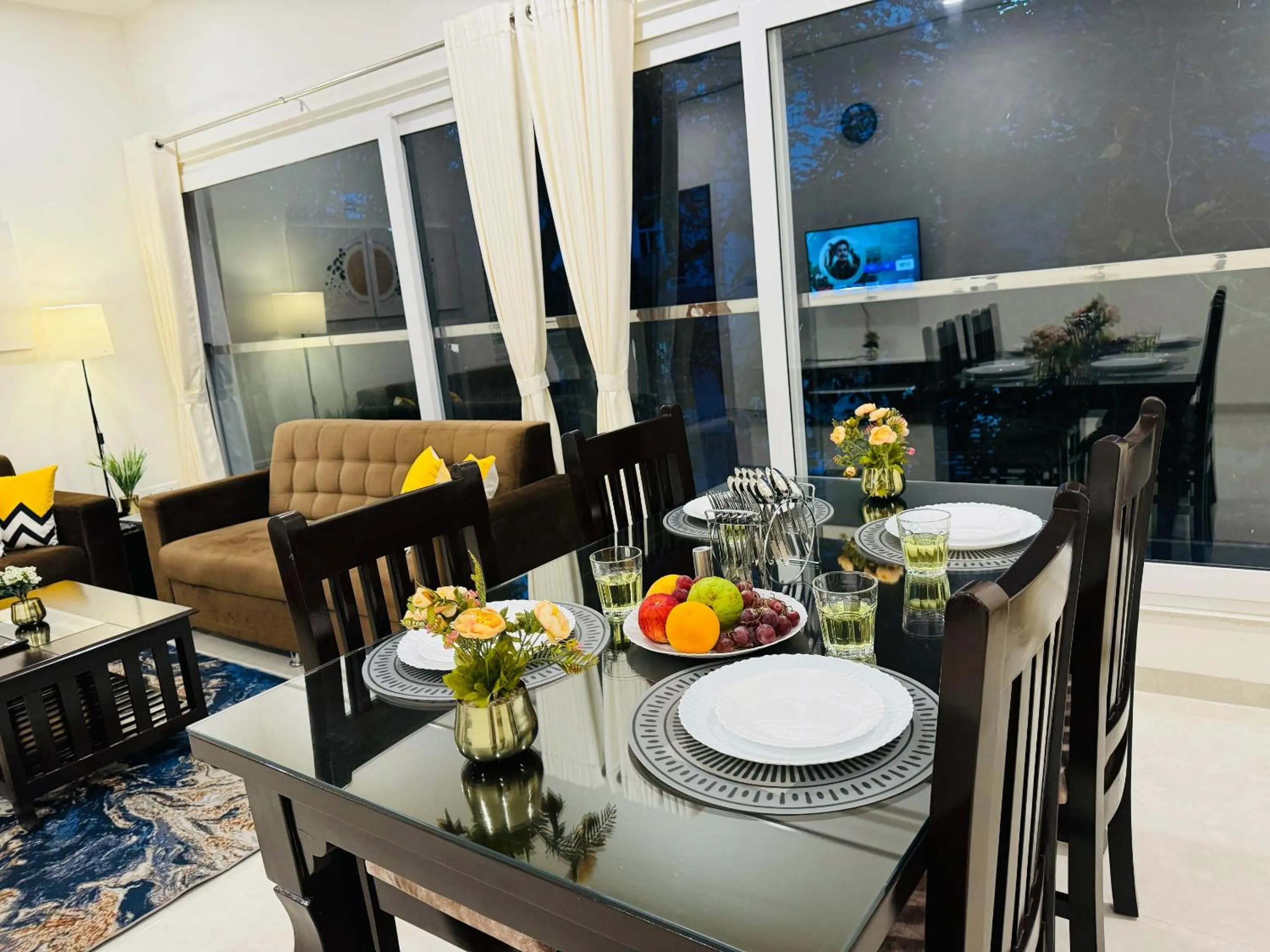 Dining area in Olive Serviced Apartments HSR Layout