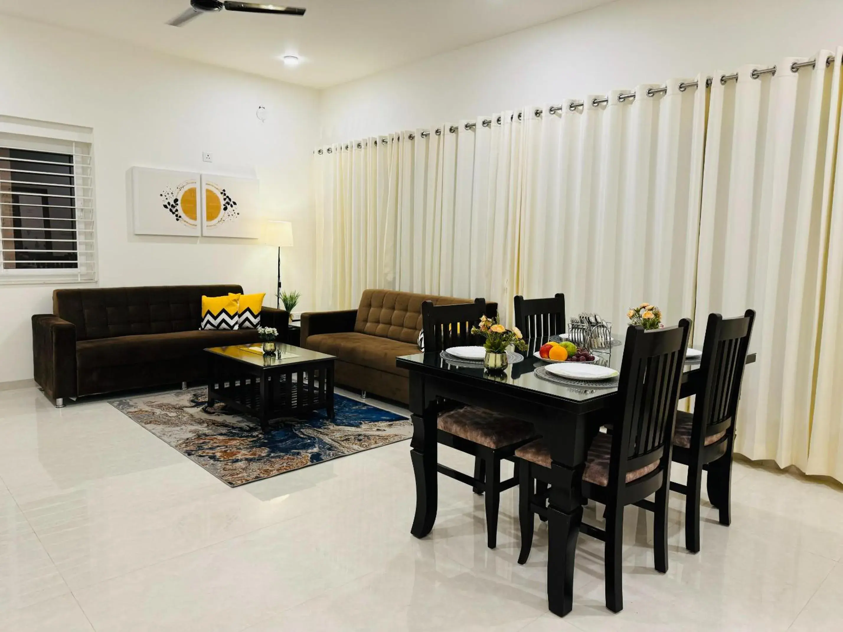 Living room in Olive Serviced Apartments HSR Layout Living room in Olive Serviced Apartments HSR Layout