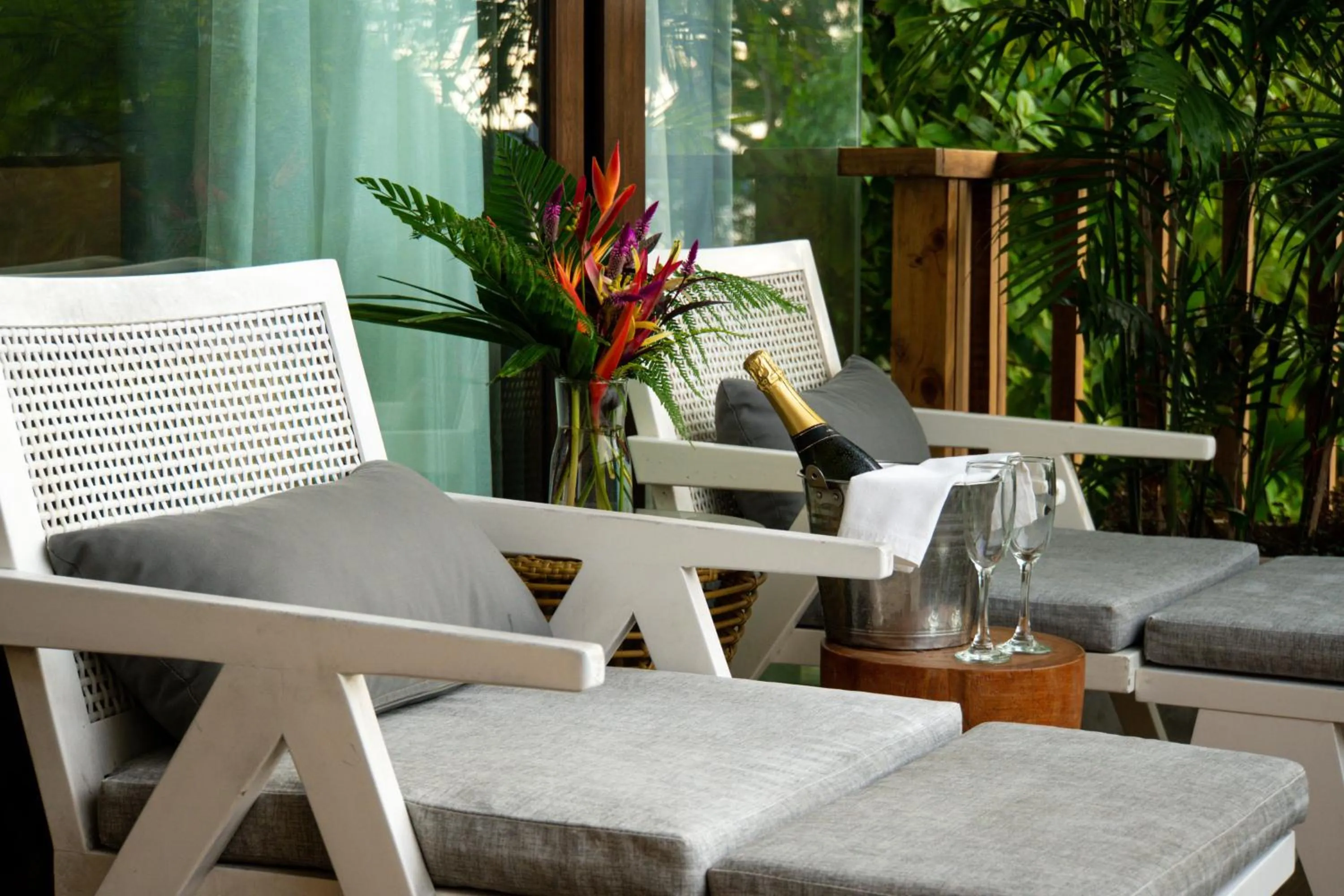 Patio in Maremegmeg Beach Club