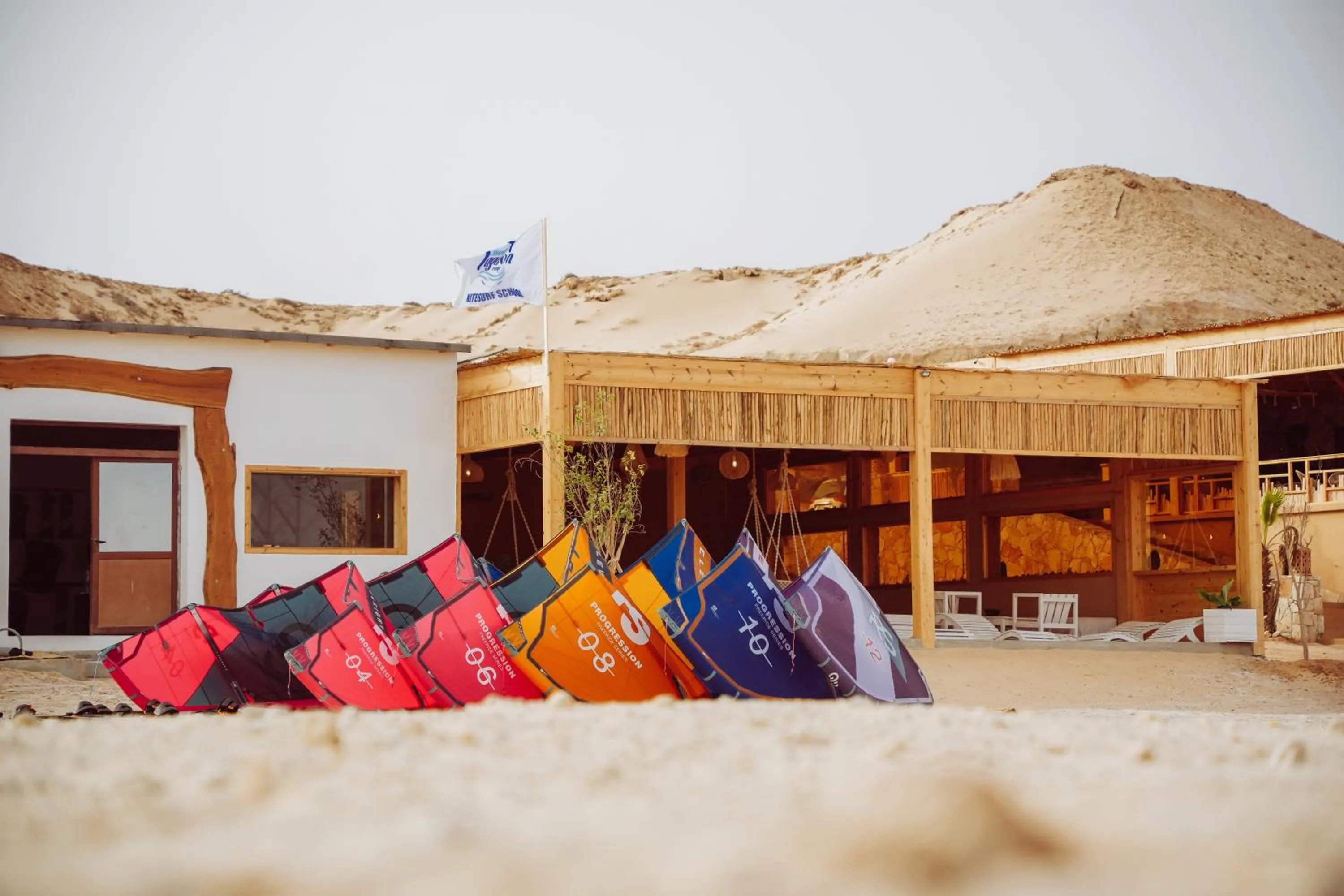 Day in North Lagoon Dakhla Kitesurf Spot