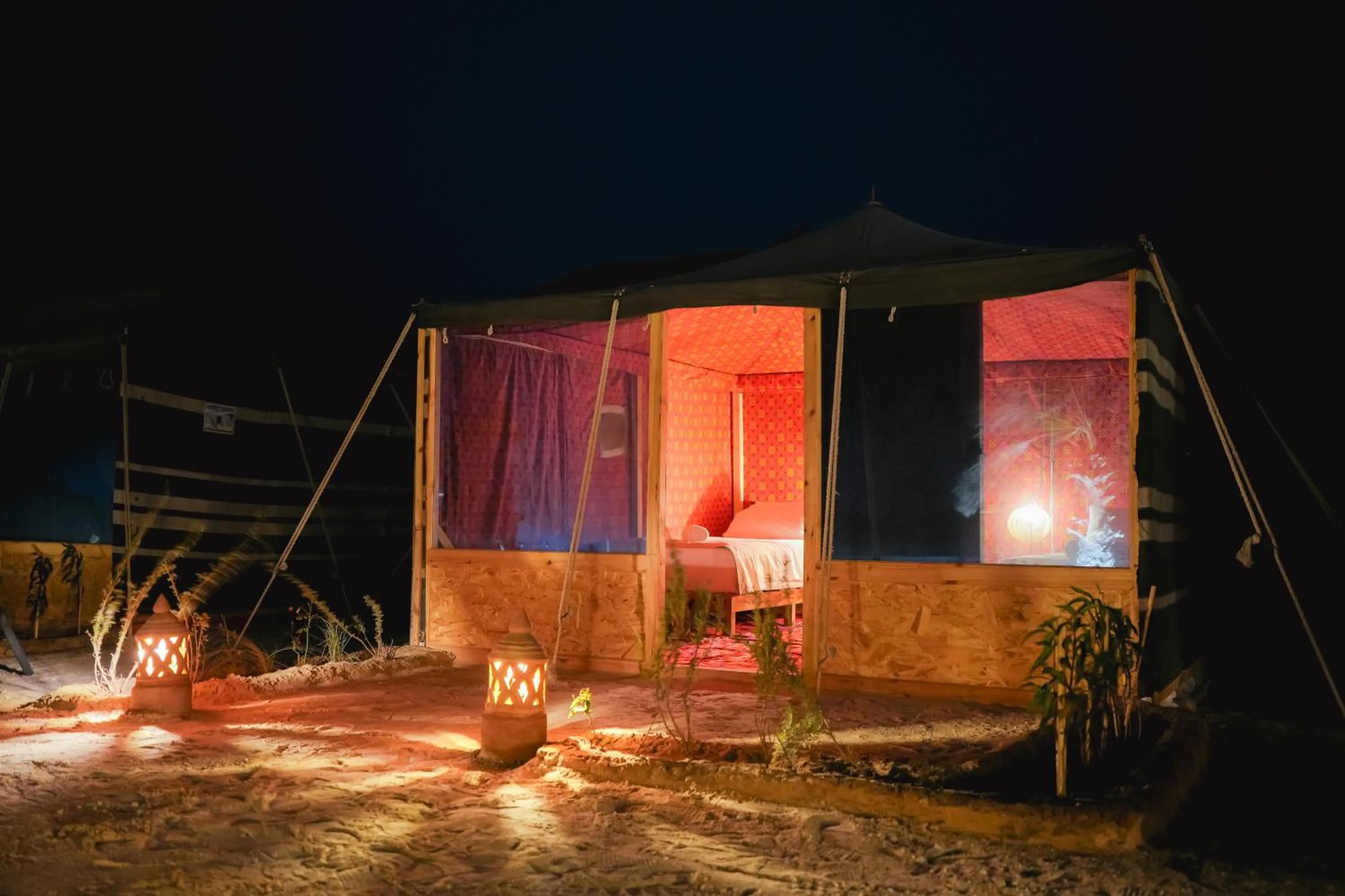 Night in North Lagoon Dakhla Kitesurf Spot