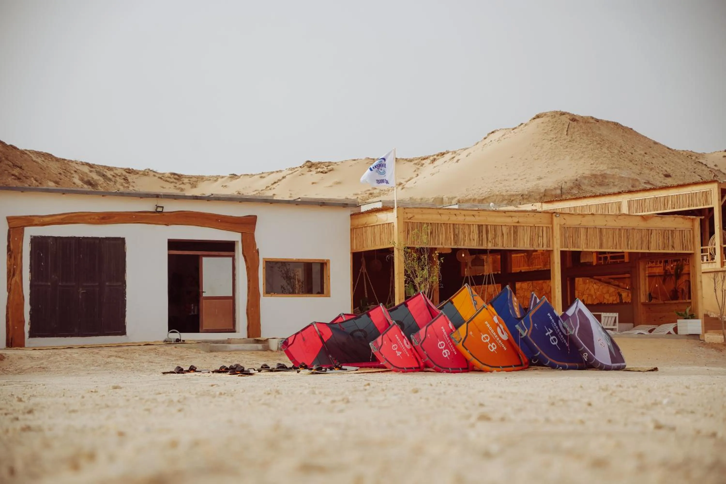 Day in North Lagoon Dakhla Kitesurf Spot