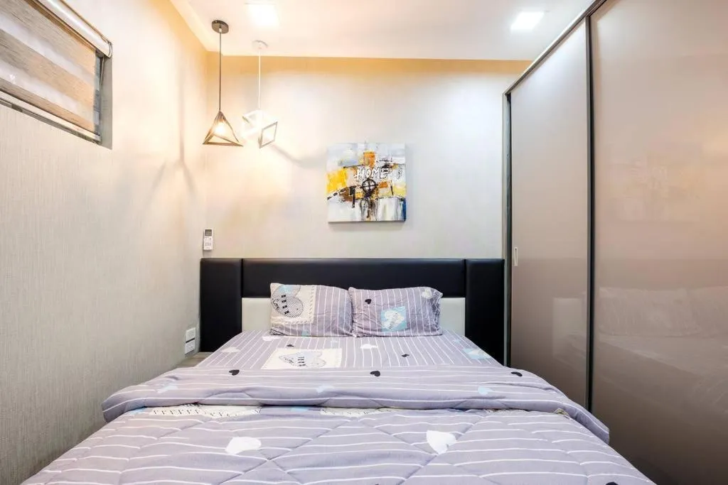 Bed in Apartments Sea View