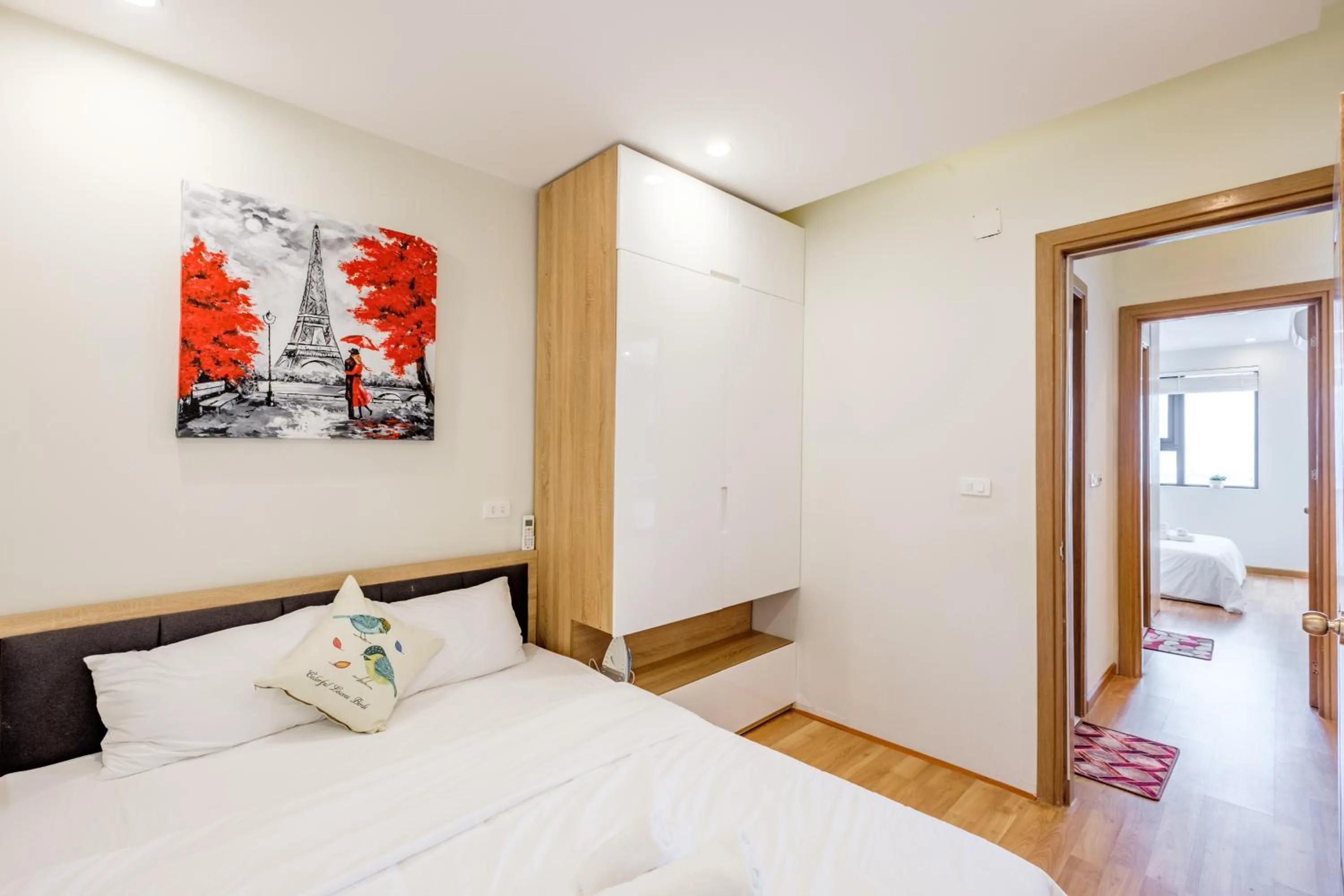 Bed in Apartments Sea View