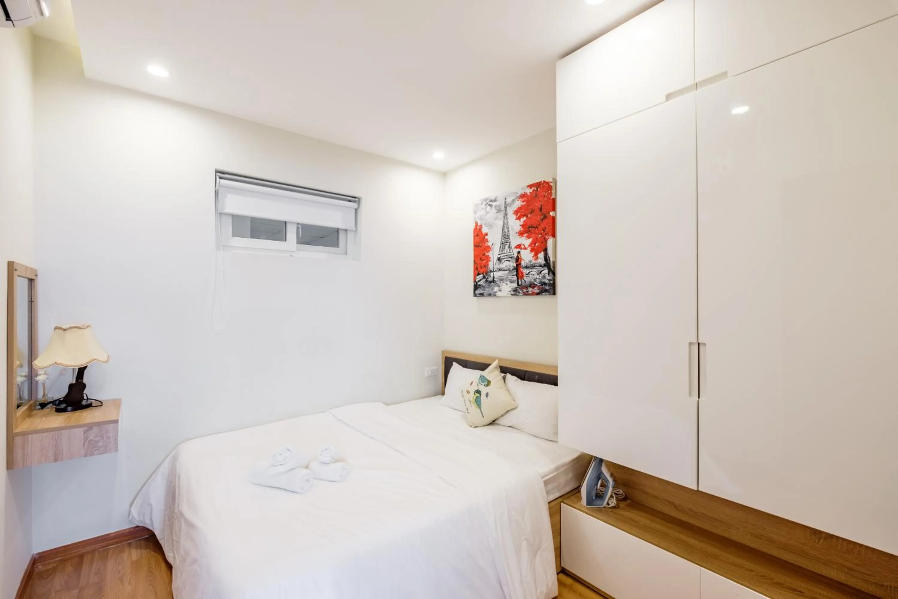 Bed in Apartments Sea View