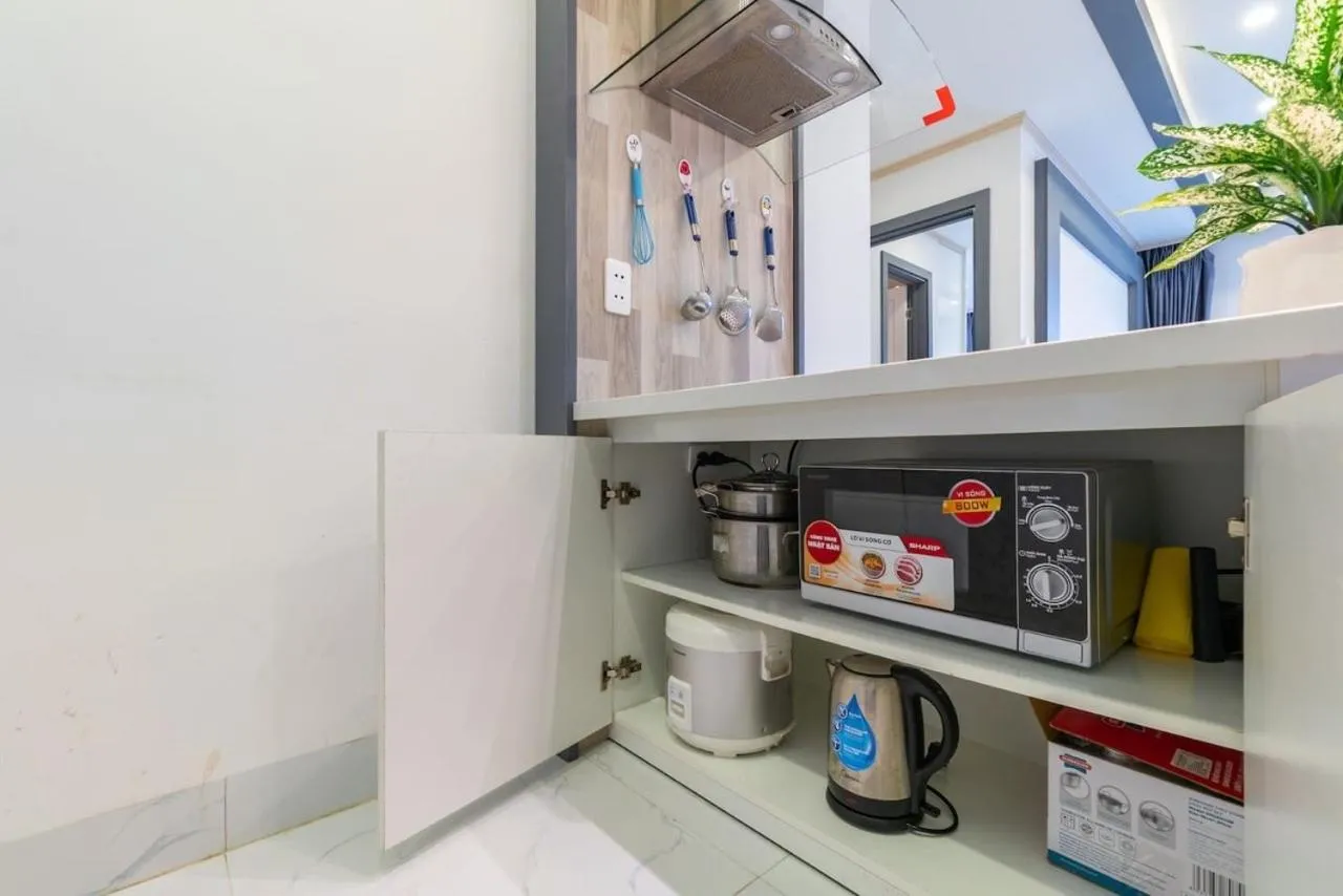 Kitchen or kitchenette in Apartments Sea View