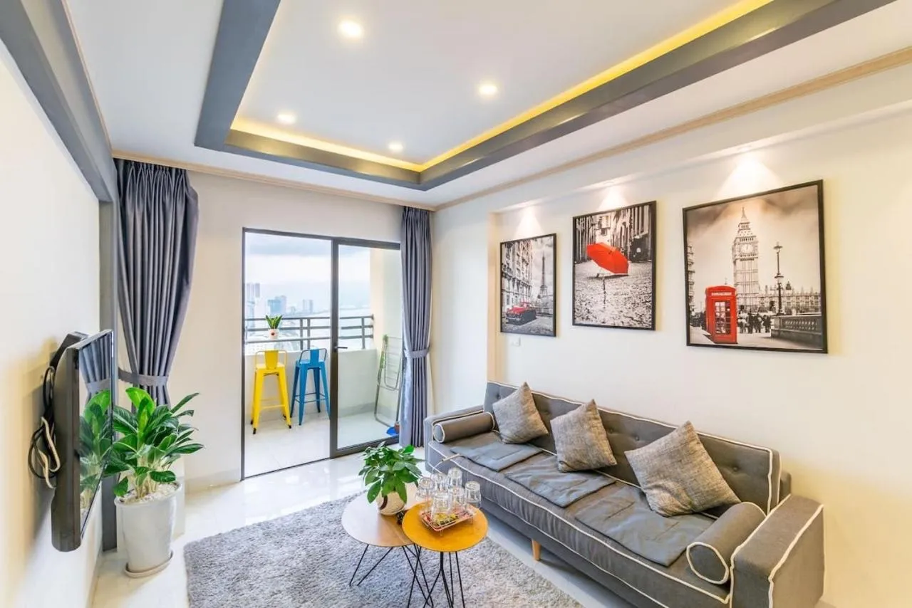 Living room in Apartments Sea View