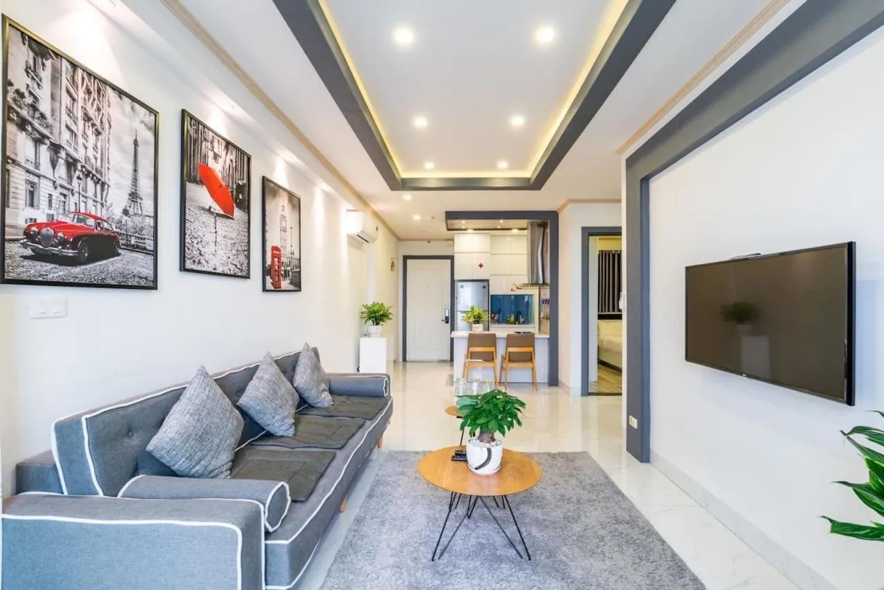 Living room in Apartments Sea View